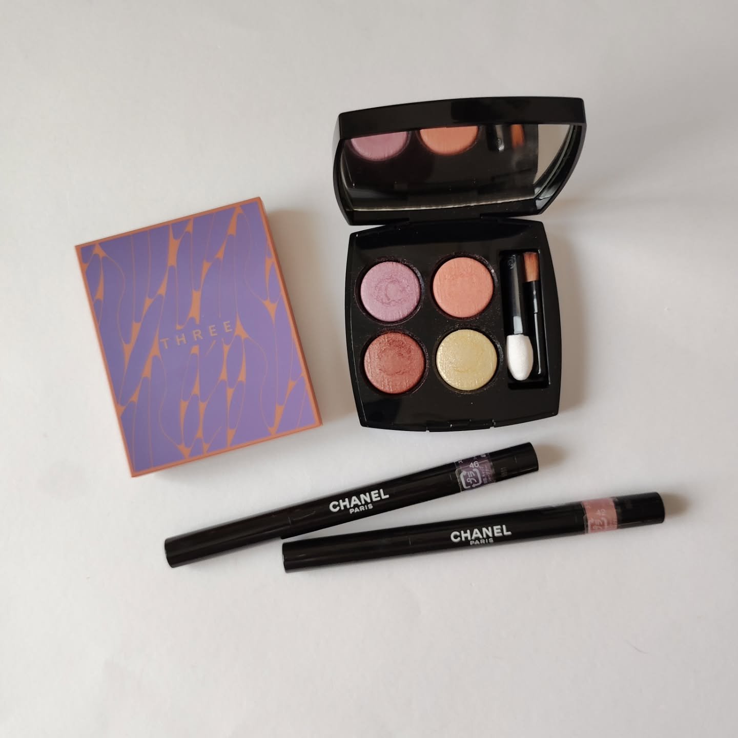 THREE シマリング グロー デュオ/THREE/クリームハイライトを使ったクチコミ（1枚目）