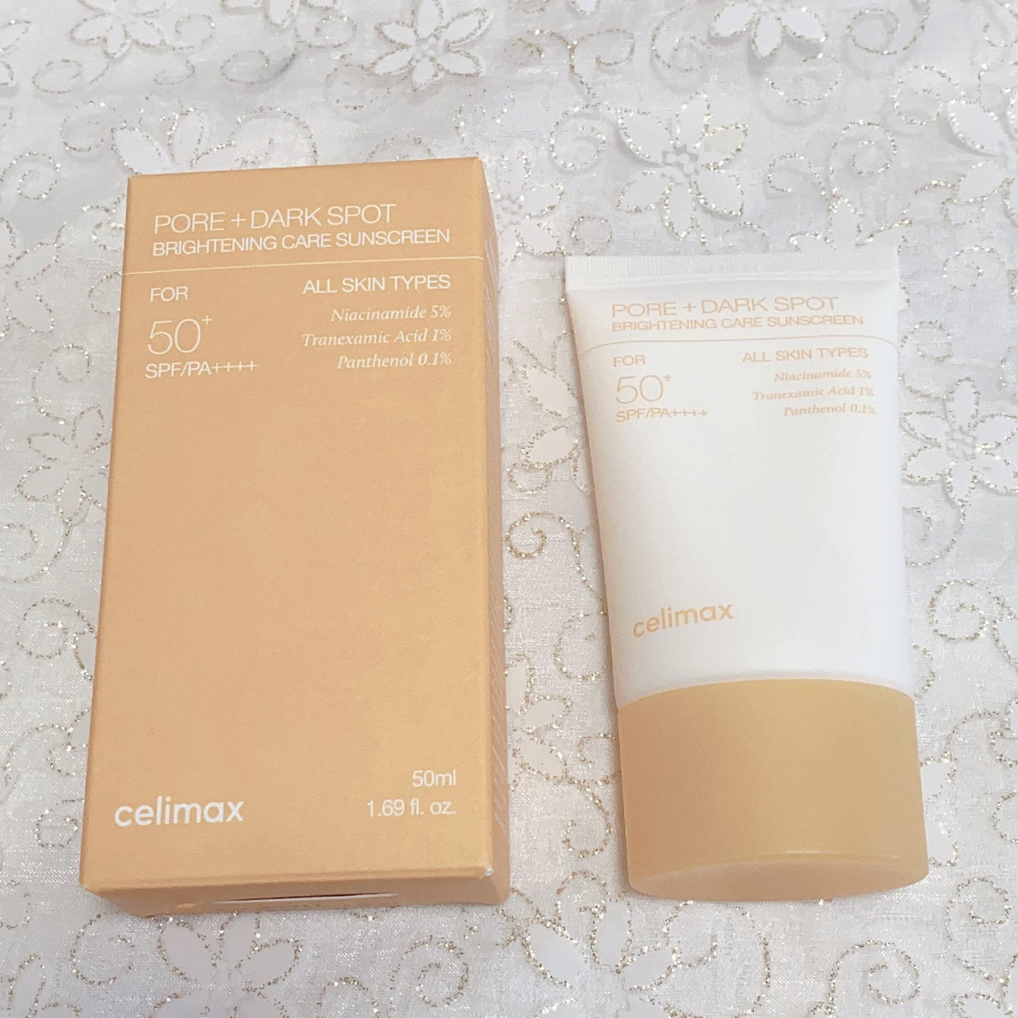 ポアブライトニングケアサンクリーム/celimax/日焼け止めクリームを使ったクチコミ(4枚目)