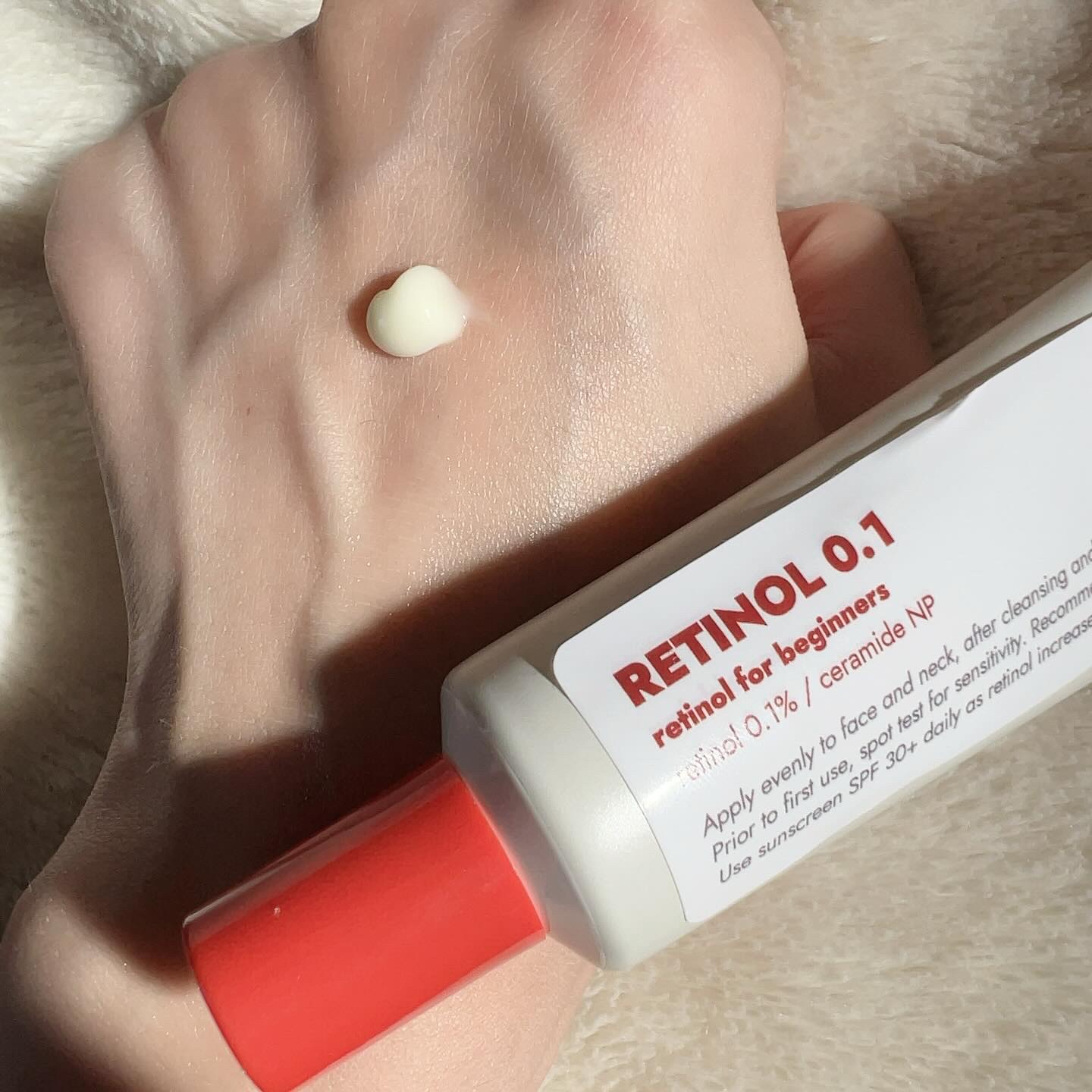 レチノール0.1％クリーム/Frankly/フェイスクリームを使ったクチコミ（2枚目）