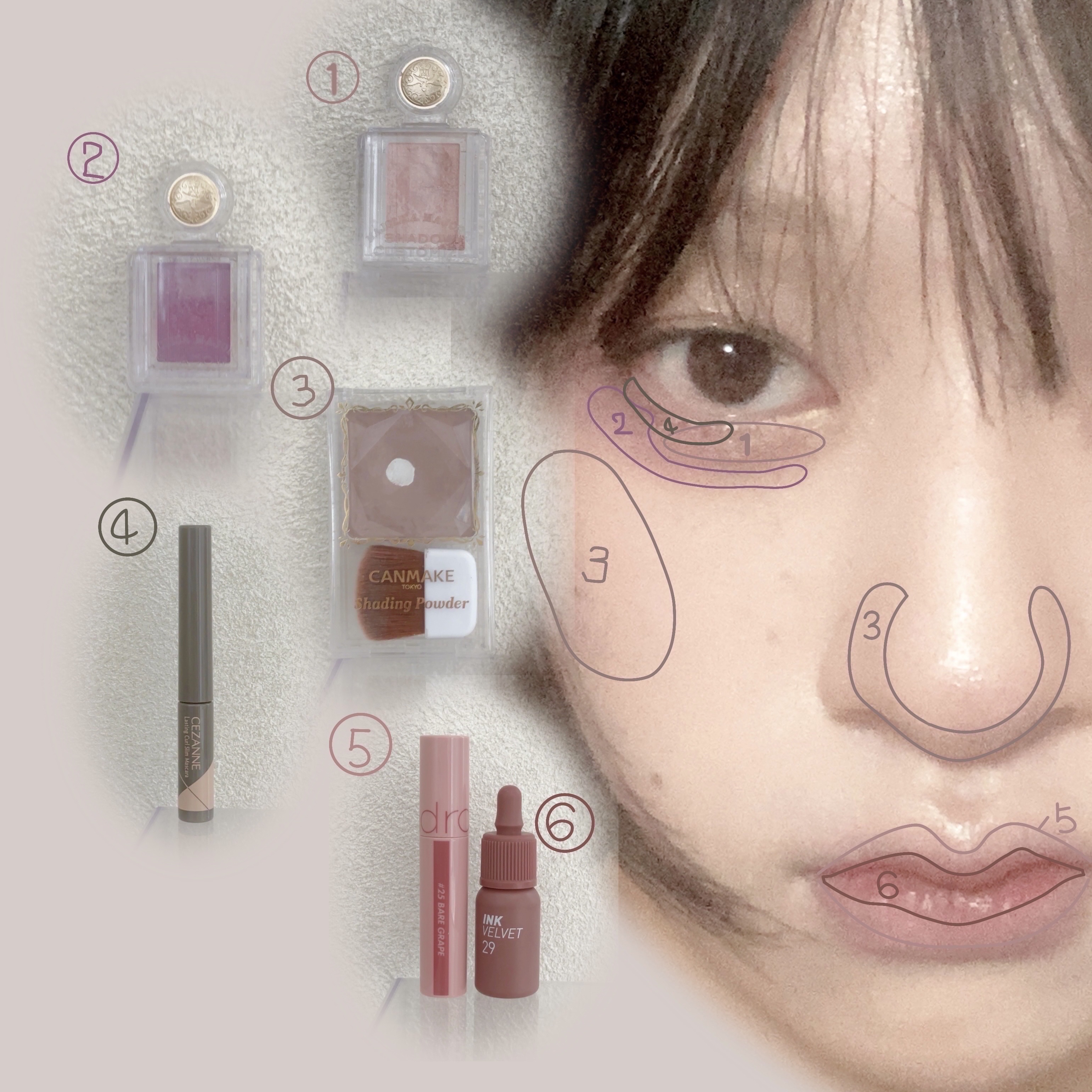 シェーディングパウダー/キャンメイク/シェーディングを使ったクチコミ（3枚目）