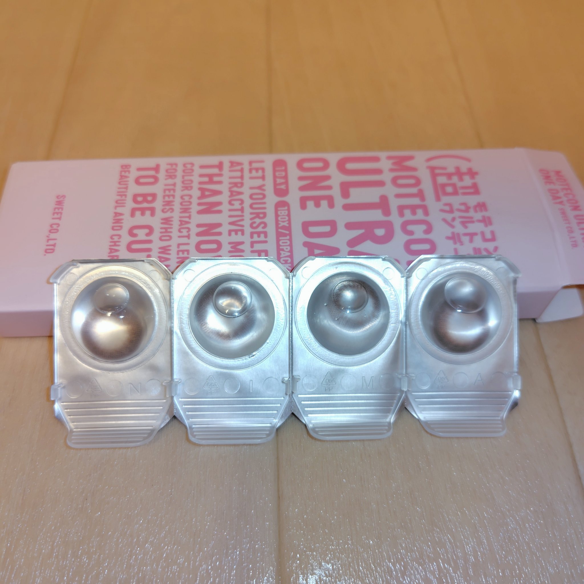 超モテコンウルトラワンデー ふわきゅんシフォン/モテコン/ワンデー（１DAY）カラコンを使ったクチコミ（1枚目）