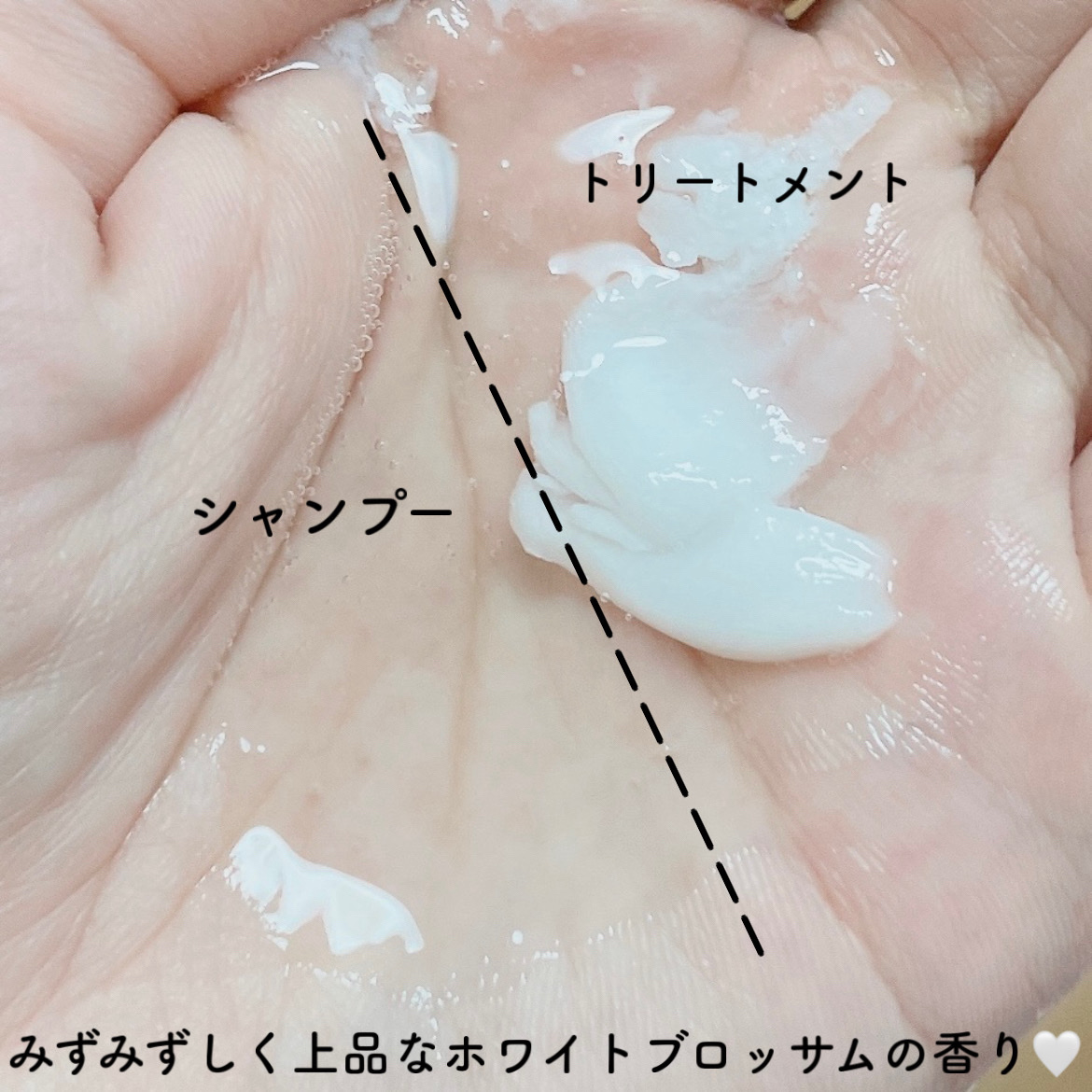 ストレートシャンプー/ストレートトリートメント ホワイトブロッサムの香り/Straine/市販シャンプーを使ったクチコミ（3枚目）