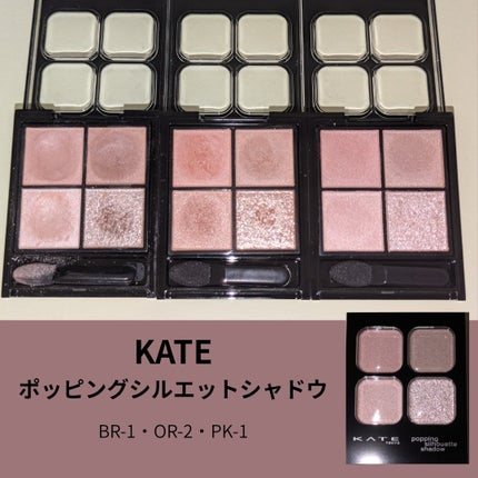 ケイト ポッピングシルエットシャドウ/KATE/アイシャドウパレットを使ったクチコミ(1枚目)