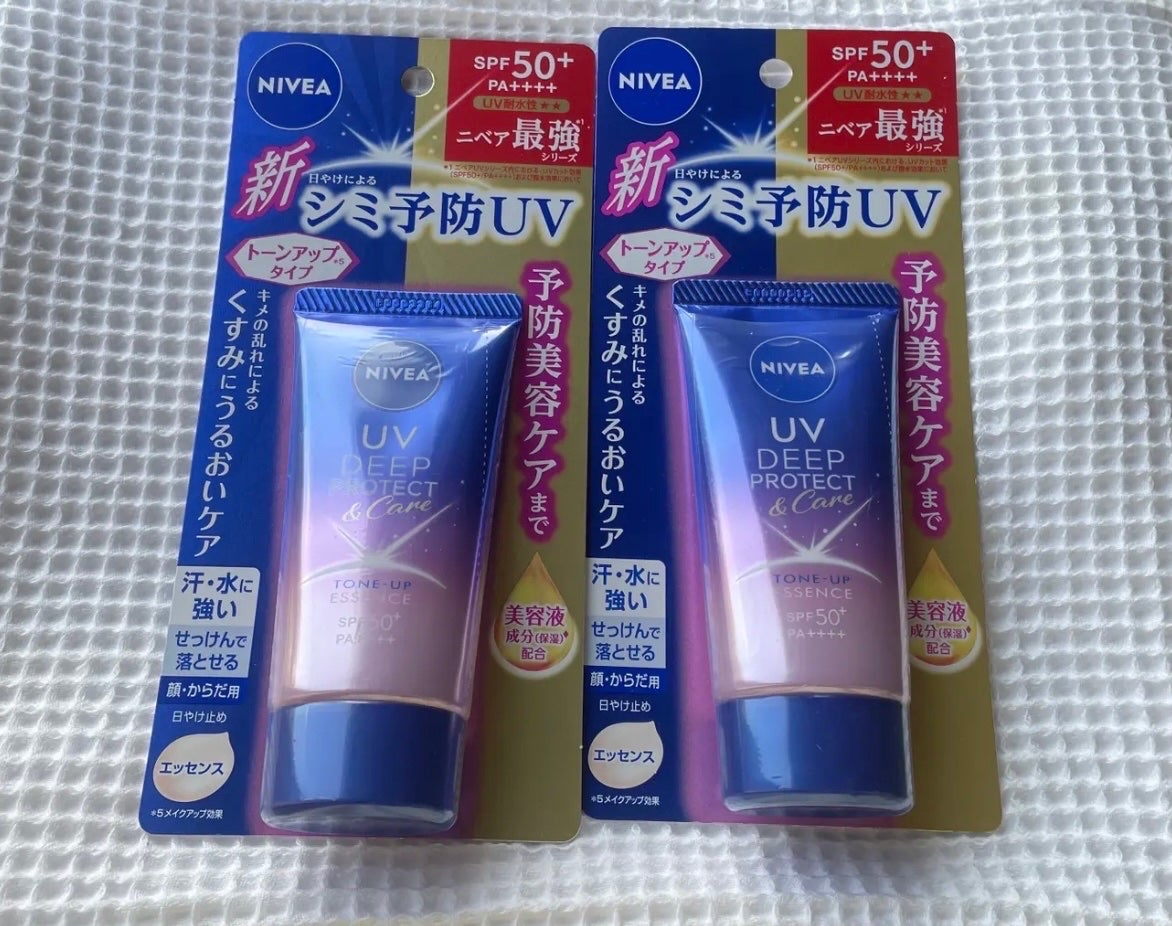 ニベアUV ディープ プロテクト&ケア トーンアップ エッセンス/ニベア/日焼け止めローションを使ったクチコミ(1枚目)