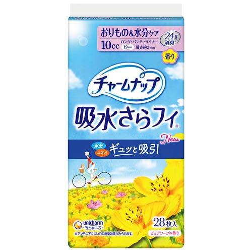 チャームナップ 吸水さらフィ ロング ピュアソープの香り 羽なし 10cc 19cm ( 28個入 )