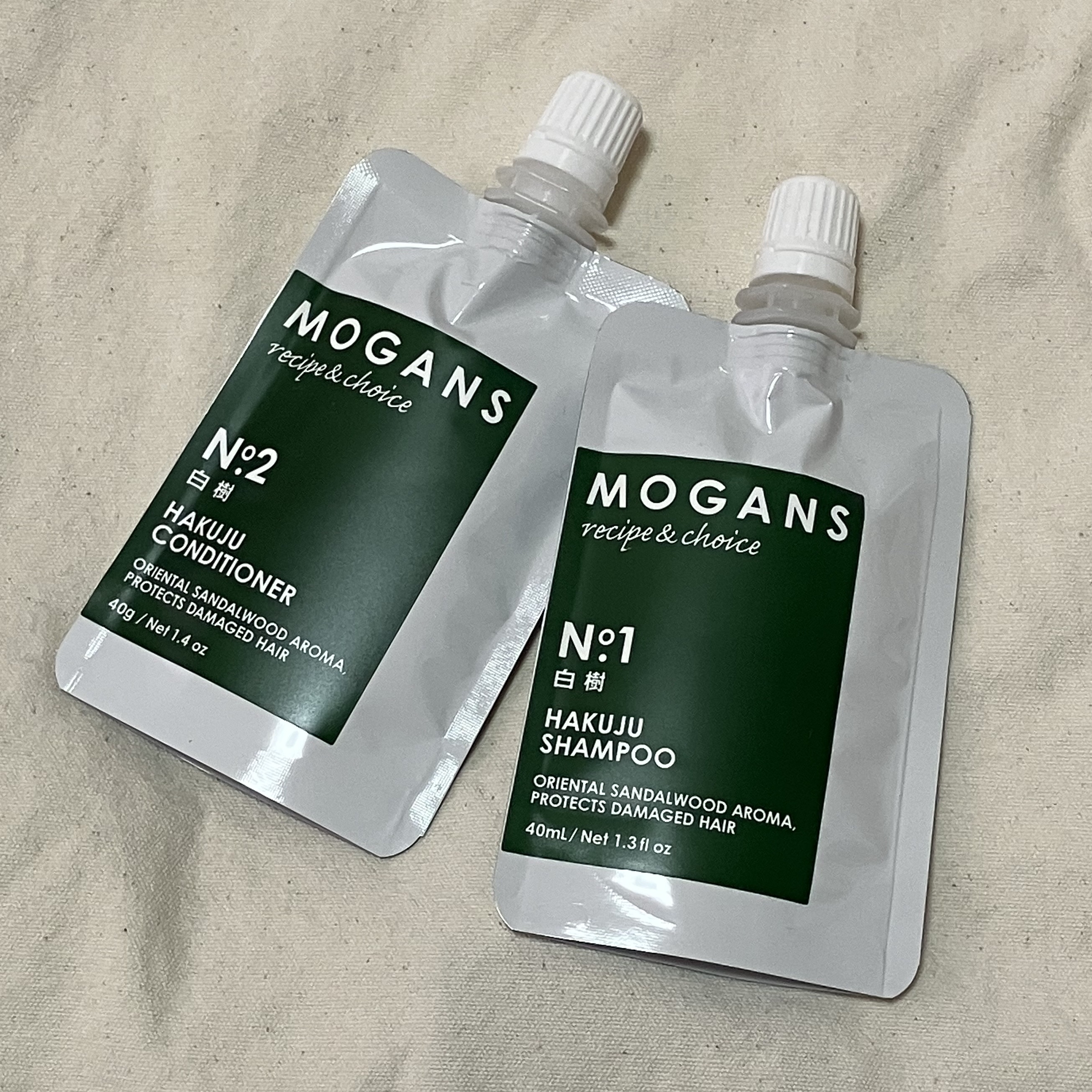 ノンシリコン アミノ酸 シャンプー/コンディショナー白樹（はくじゅ）/MOGANS/市販シャンプーを使ったクチコミ（1枚目）