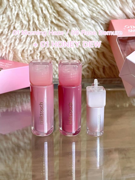 デューステインシアーリップグロス/Milk Touch/リップグロスを使ったクチコミ(6枚目)