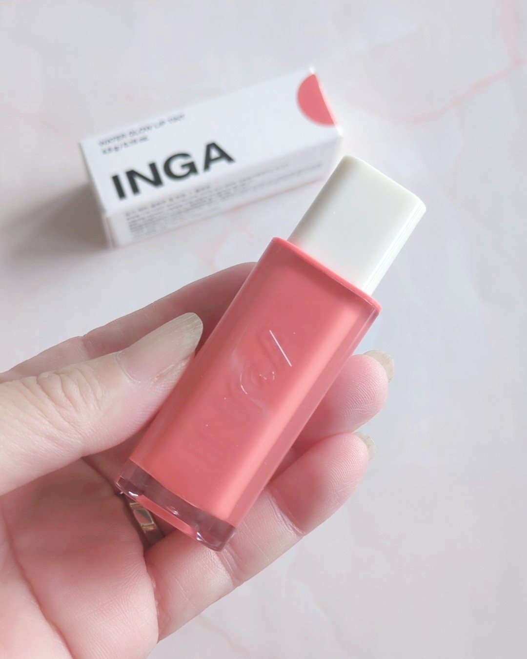 ウォーターグローリップティント/INGA/リップティントを使ったクチコミ（3枚目）