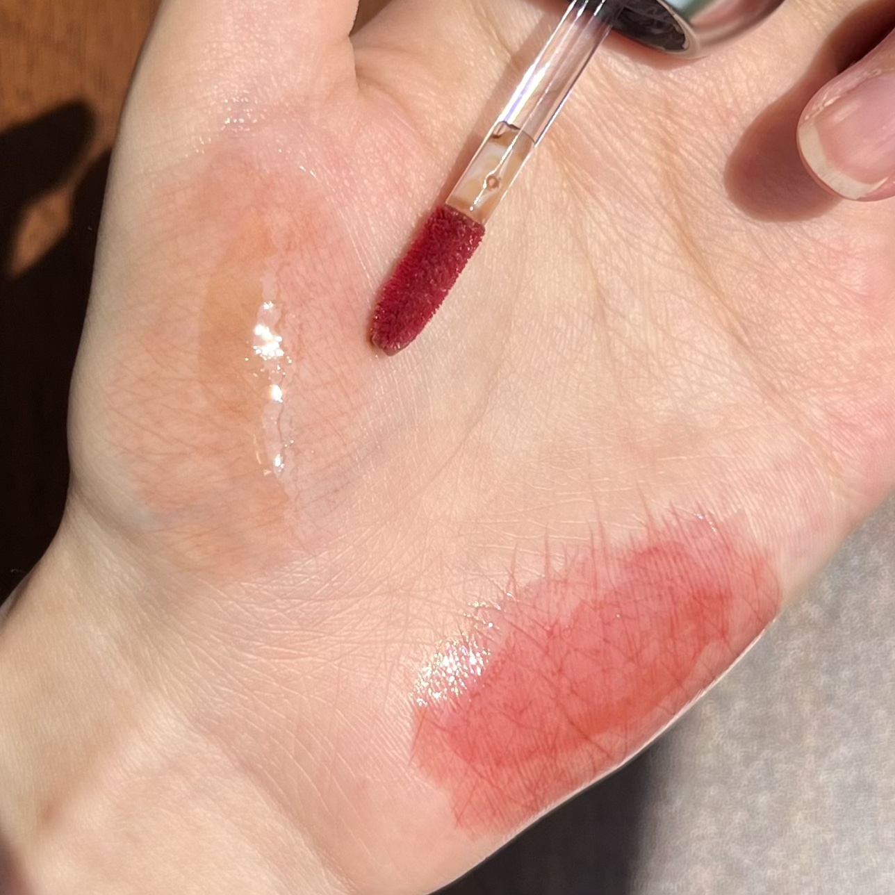 デュー ドロップ ティント/Coralhaze/リップティントを使ったクチコミ（2枚目）