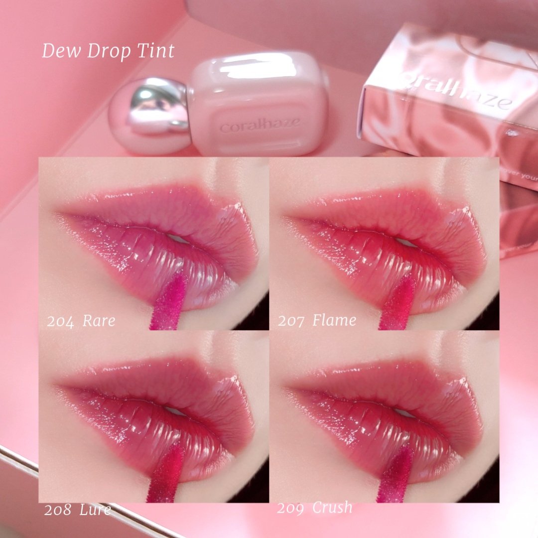 デュー ドロップ ティント/Coralhaze/リップティントを使ったクチコミ（3枚目）