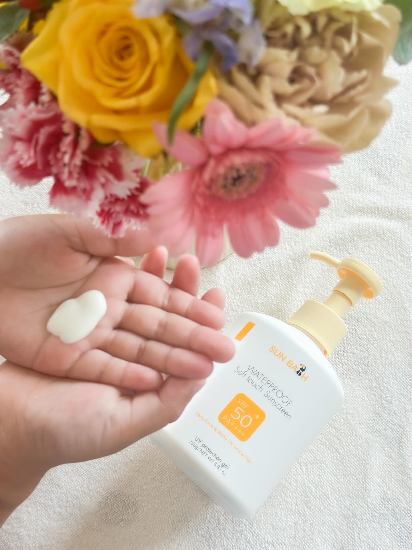 サンバス　UVプロテクションジェル 250g/SUNBATH/日焼け止めジェルを使ったクチコミ（1枚目）