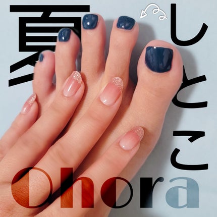 セミキュアジェルネイル(ハンド)/ohora/ネイルシールを使ったクチコミ(1枚目)