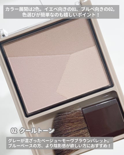 ブレンドカラーシェーディング/CEZANNE/シェーディングを使ったクチコミ(3枚目)