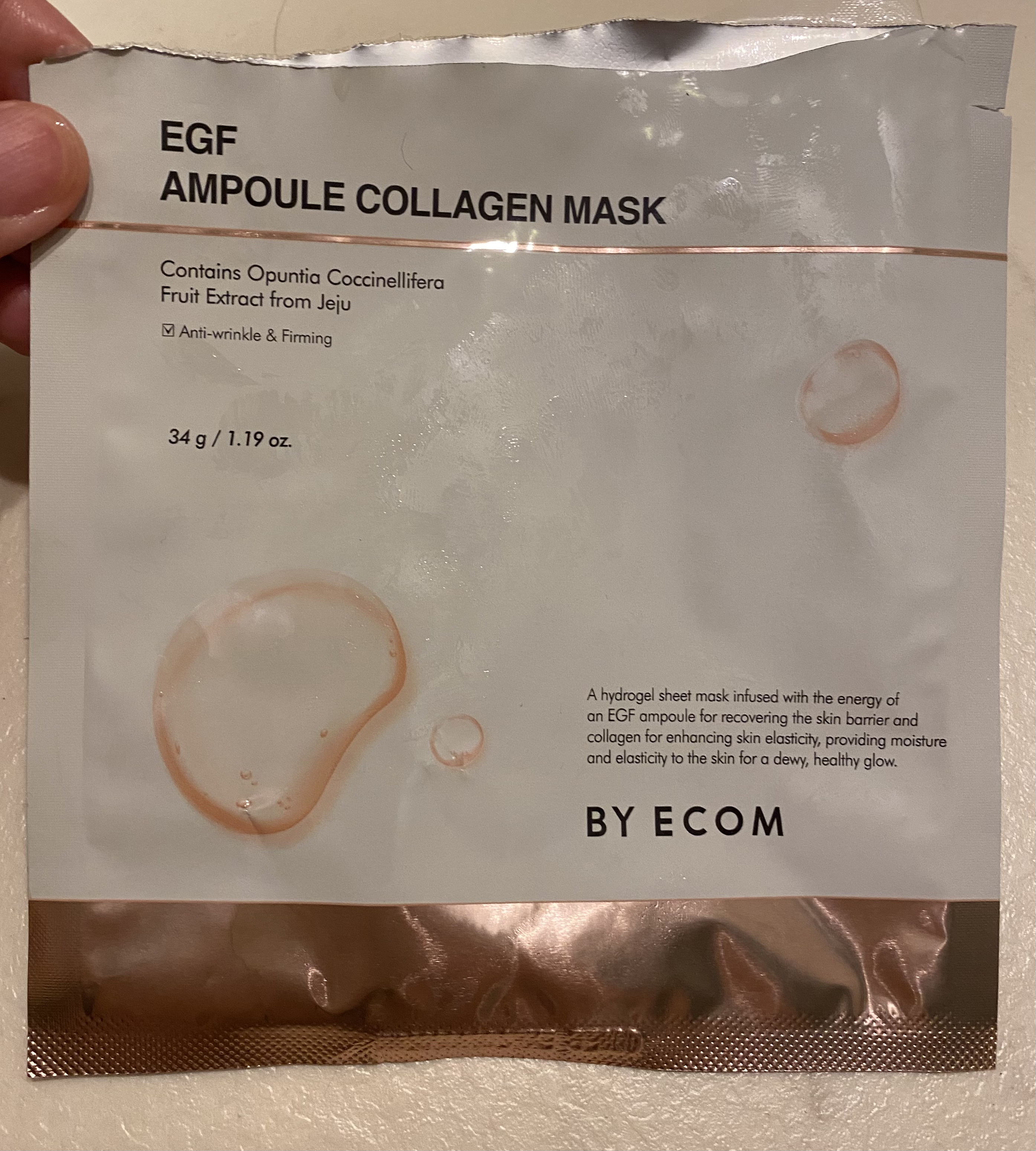 EGF アンプルコラーゲンマスク/BY ECOM/シートマスク・パックを使ったクチコミ（1枚目）