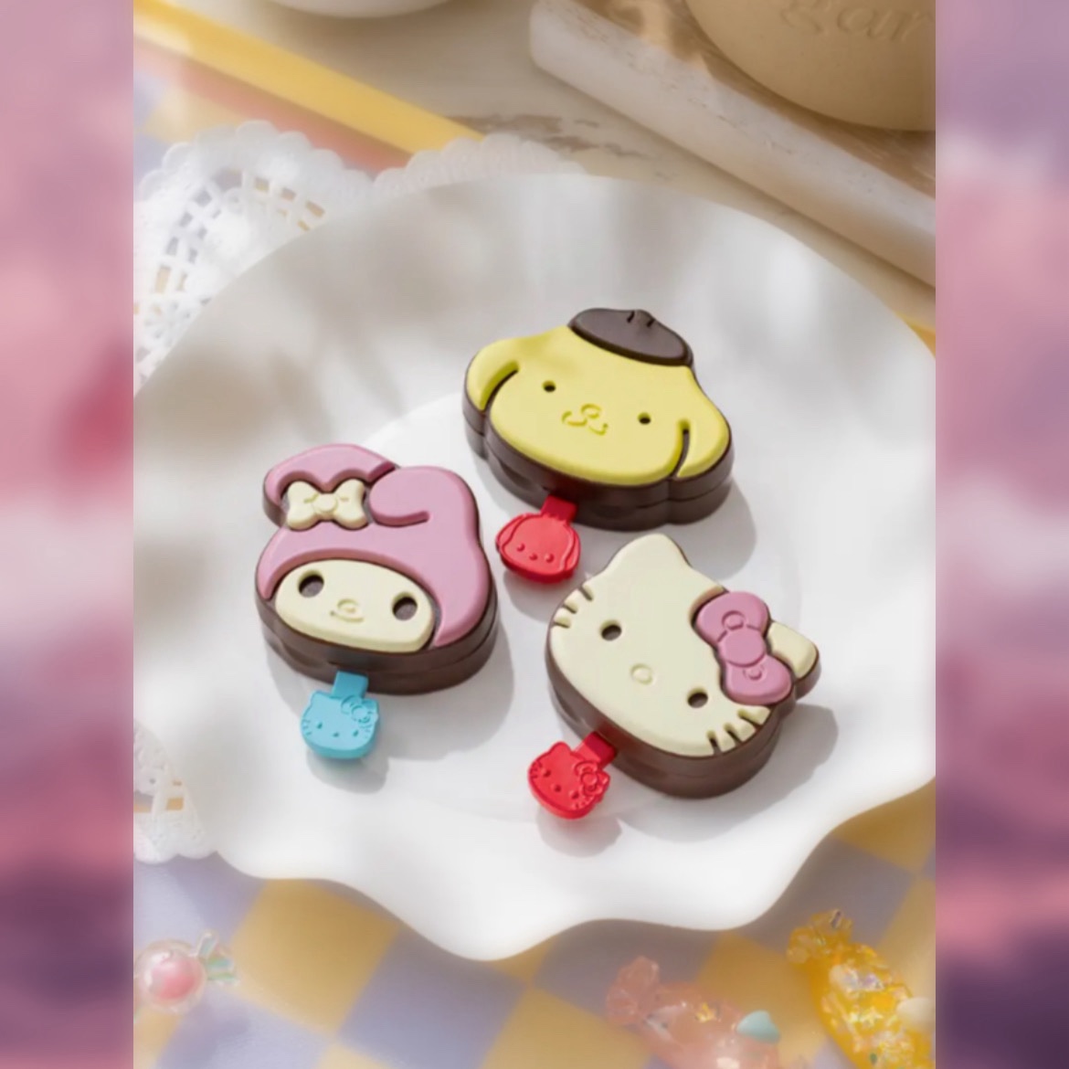 サンリオキャラクターズチョコレートマルチバーム/サンリオ/リップバームを使ったクチコミ（3枚目）