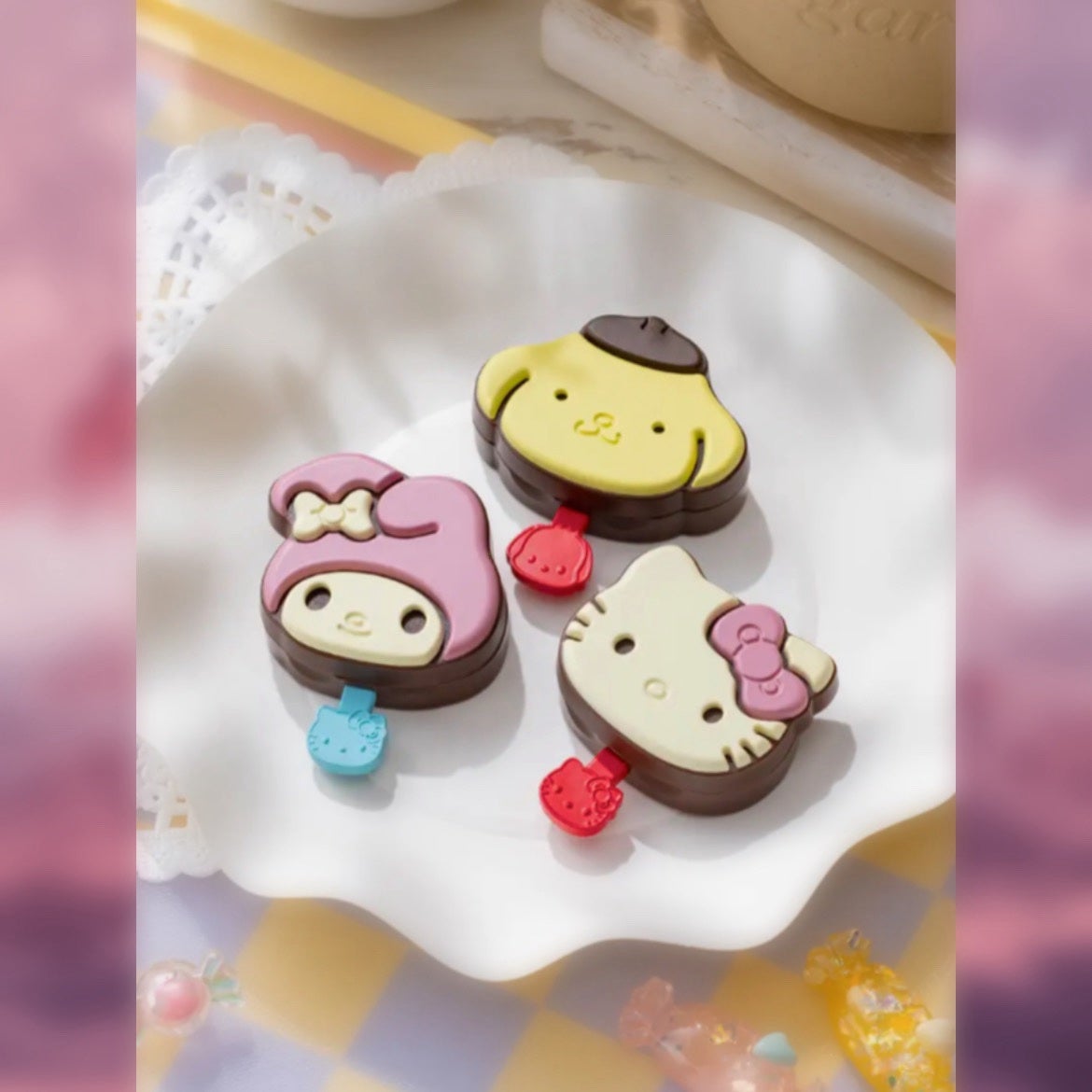 サンリオキャラクターズチョコレートマルチバーム/サンリオ/リップバームを使ったクチコミ(3枚目)