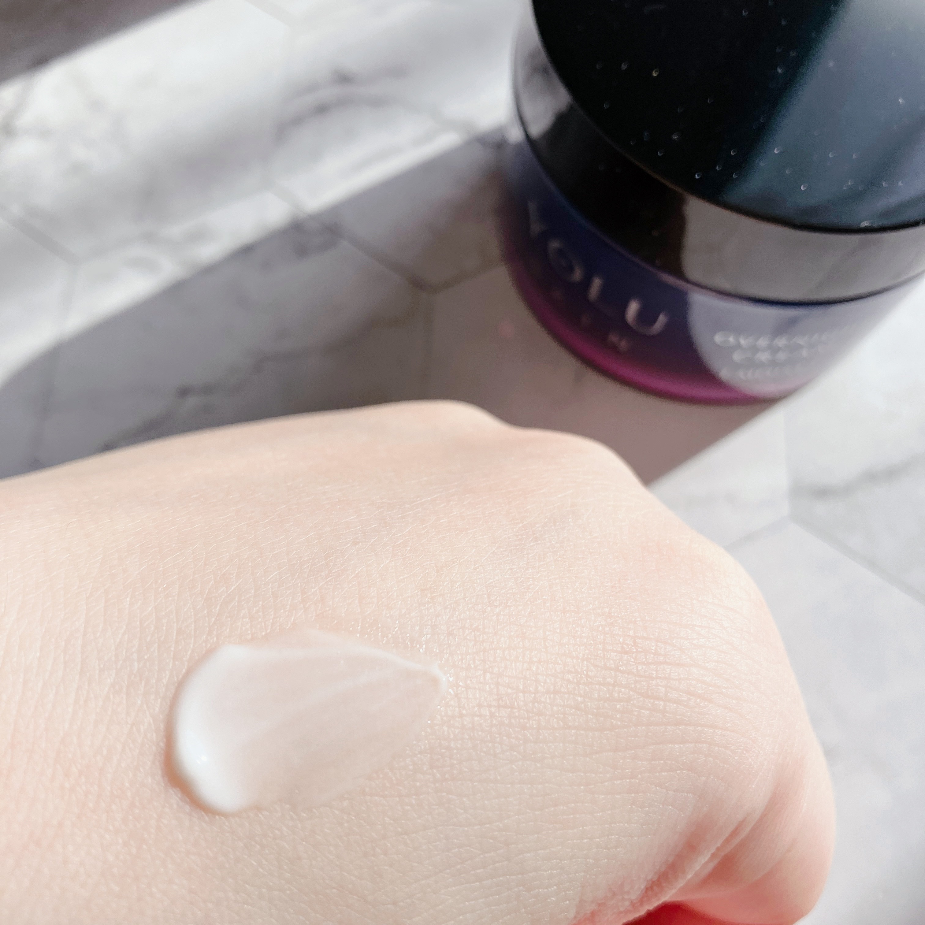 ヨル スキン オーバーナイトクリーム モイスト/YOLU/フェイスクリームを使ったクチコミ（3枚目）