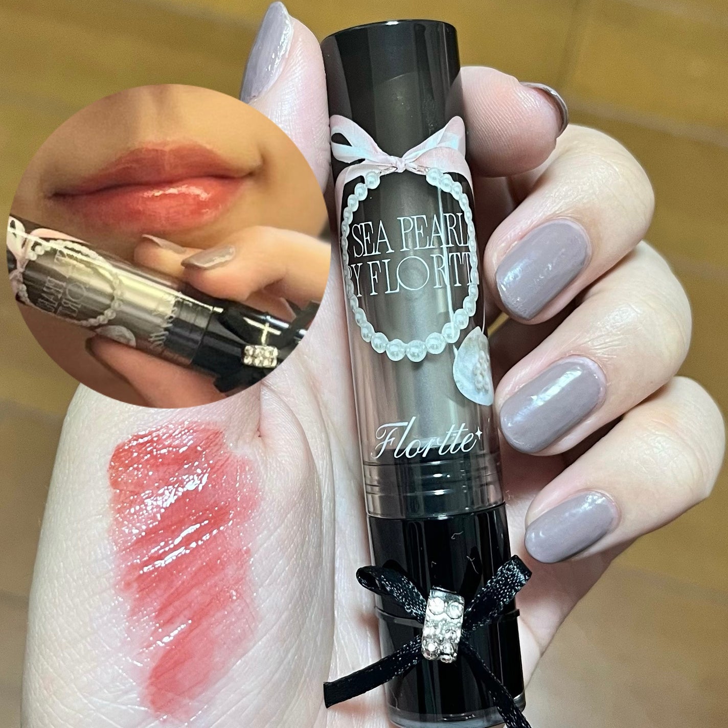 Glass Sea ソリッドリップグロス/FLORTTE/リップグロスを使ったクチコミ(1枚目)