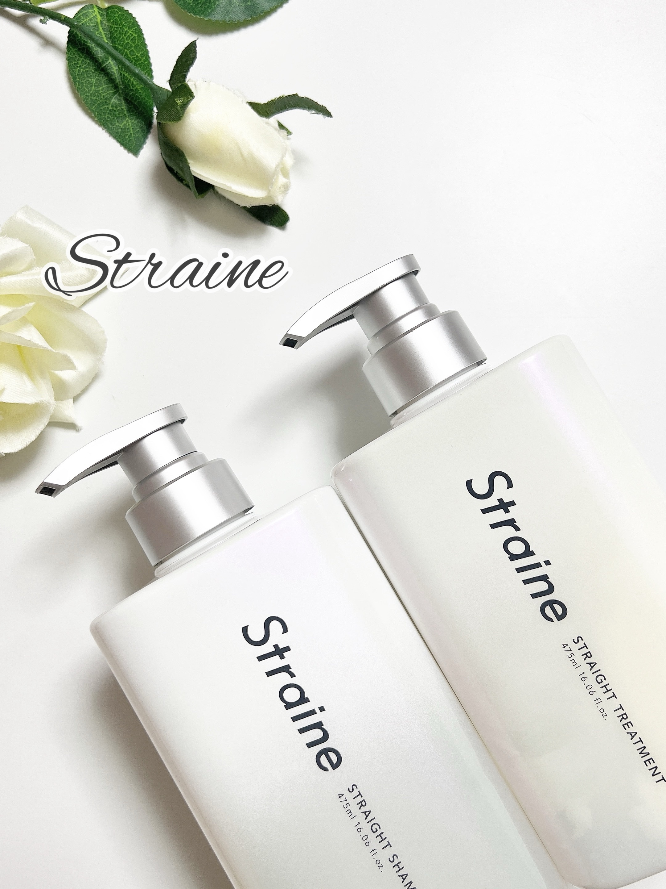 ストレートシャンプー/ストレートトリートメント ホワイトブロッサムの香り/Straine/市販シャンプーを使ったクチコミ（1枚目）