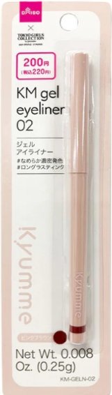 DAISO ＫＭ　ジェルアイライナーのクチコミ「するする描ける
伸ばしやすいし時間経てば密着感あり
伸ばさなくても密着感があって時間経てばその.....」（1枚目）