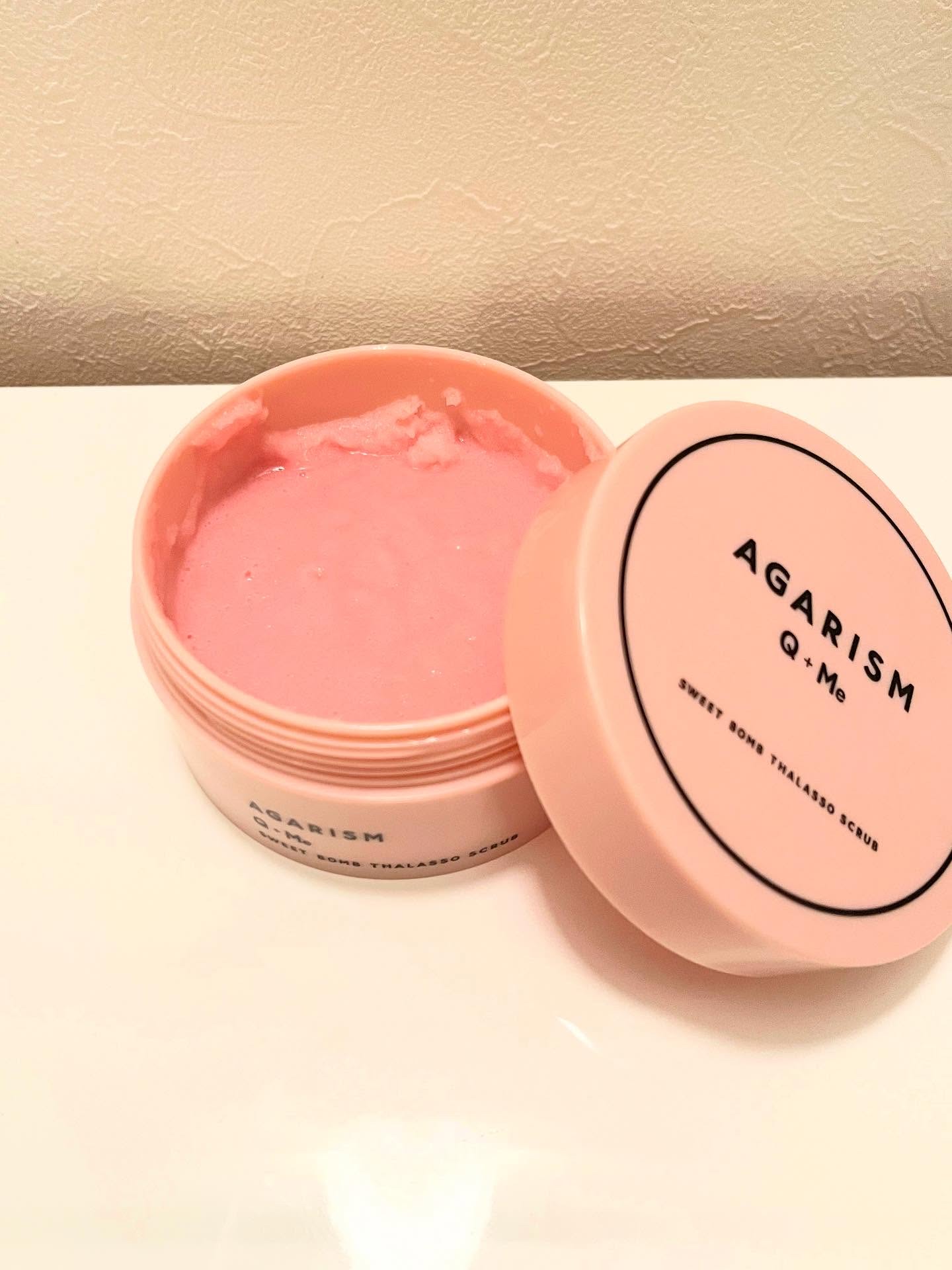 Q+Me スウィート ボム タラソ スクラブ/AGARISM/バスト・ヒップケアを使ったクチコミ（2枚目）