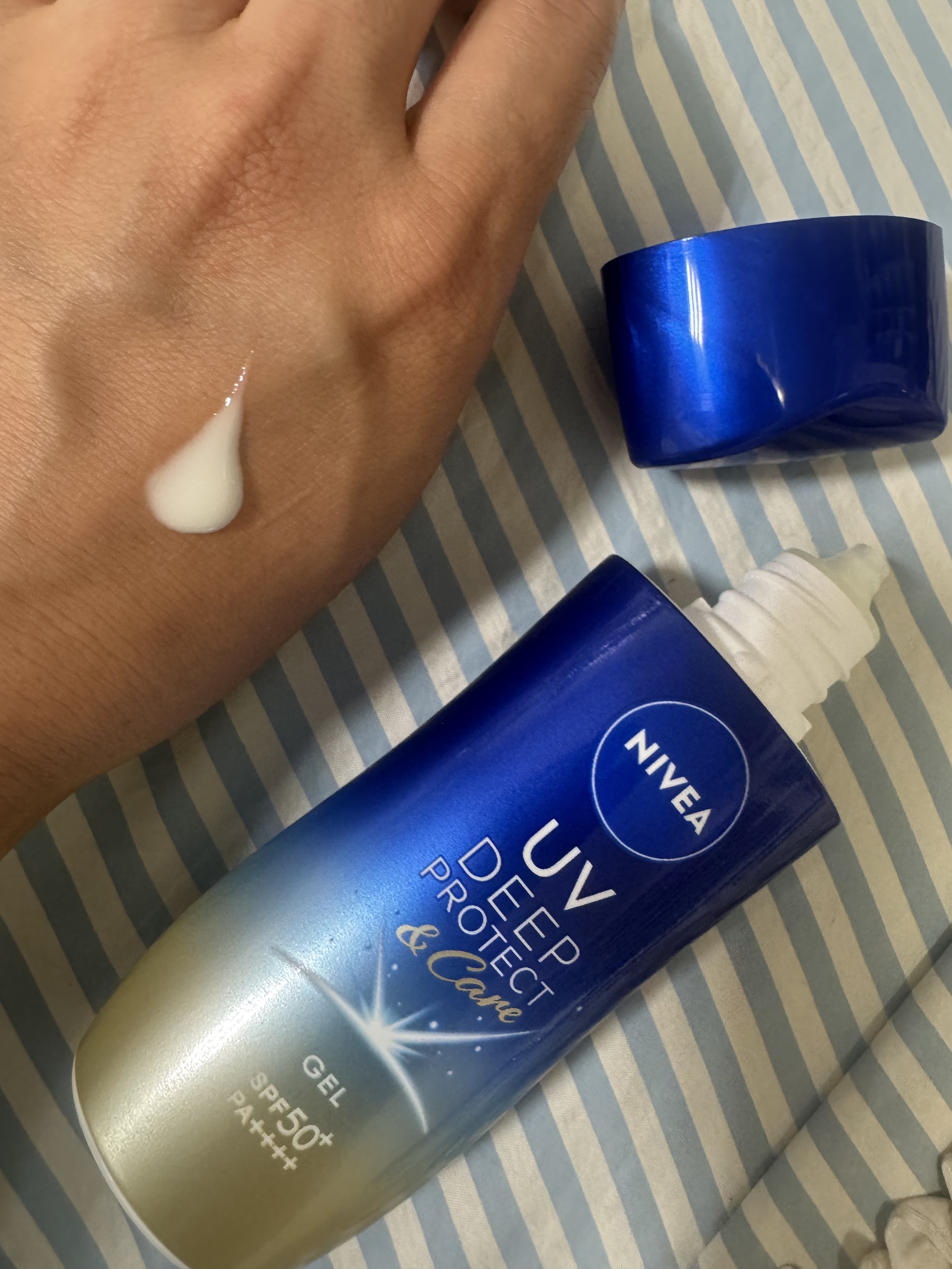 ニベアUV ディープ プロテクト＆ケア ジェル/ニベア/日焼け止めジェルを使ったクチコミ（2枚目）