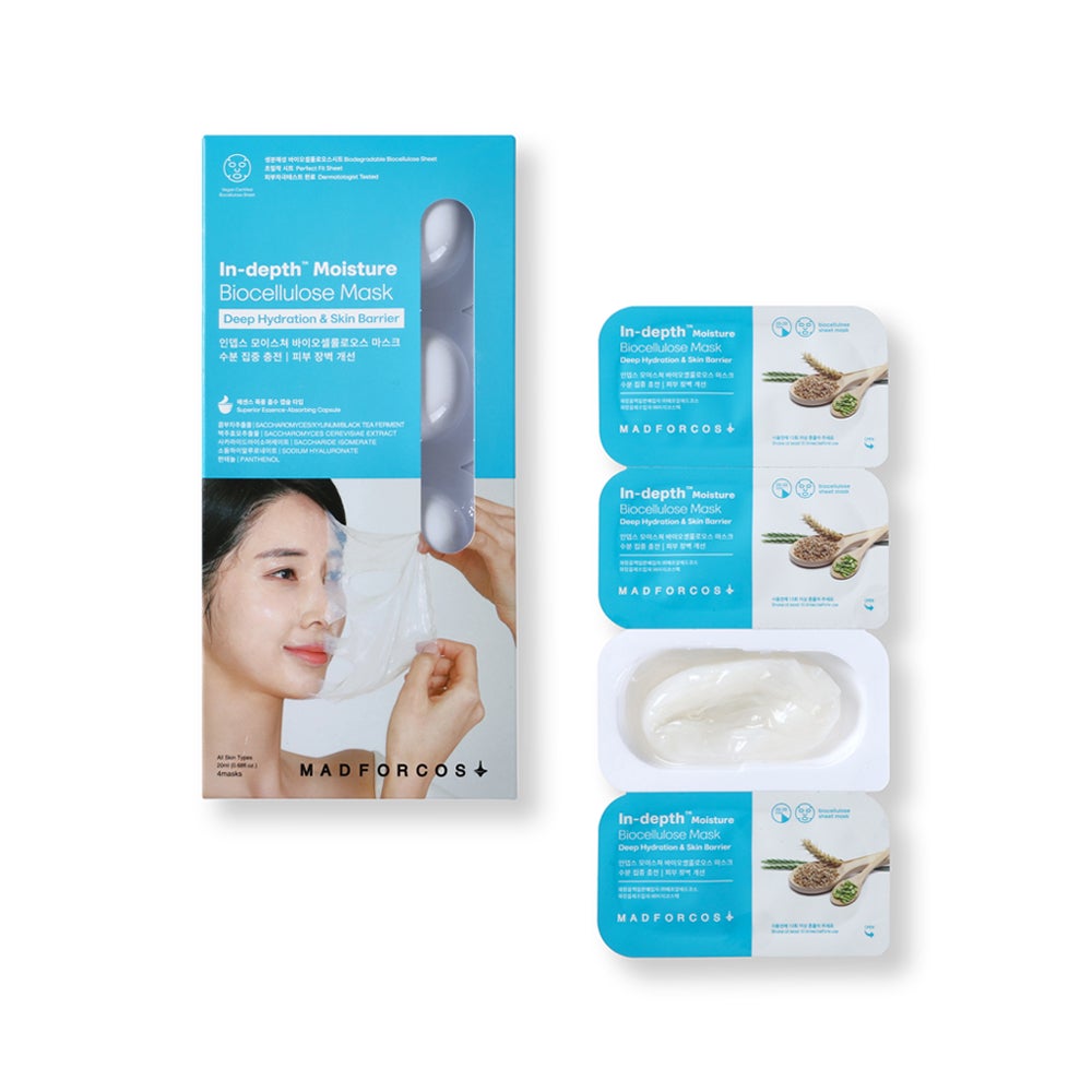 インデップス™モイスチャーバイオセルロースマスク MADFORCOS