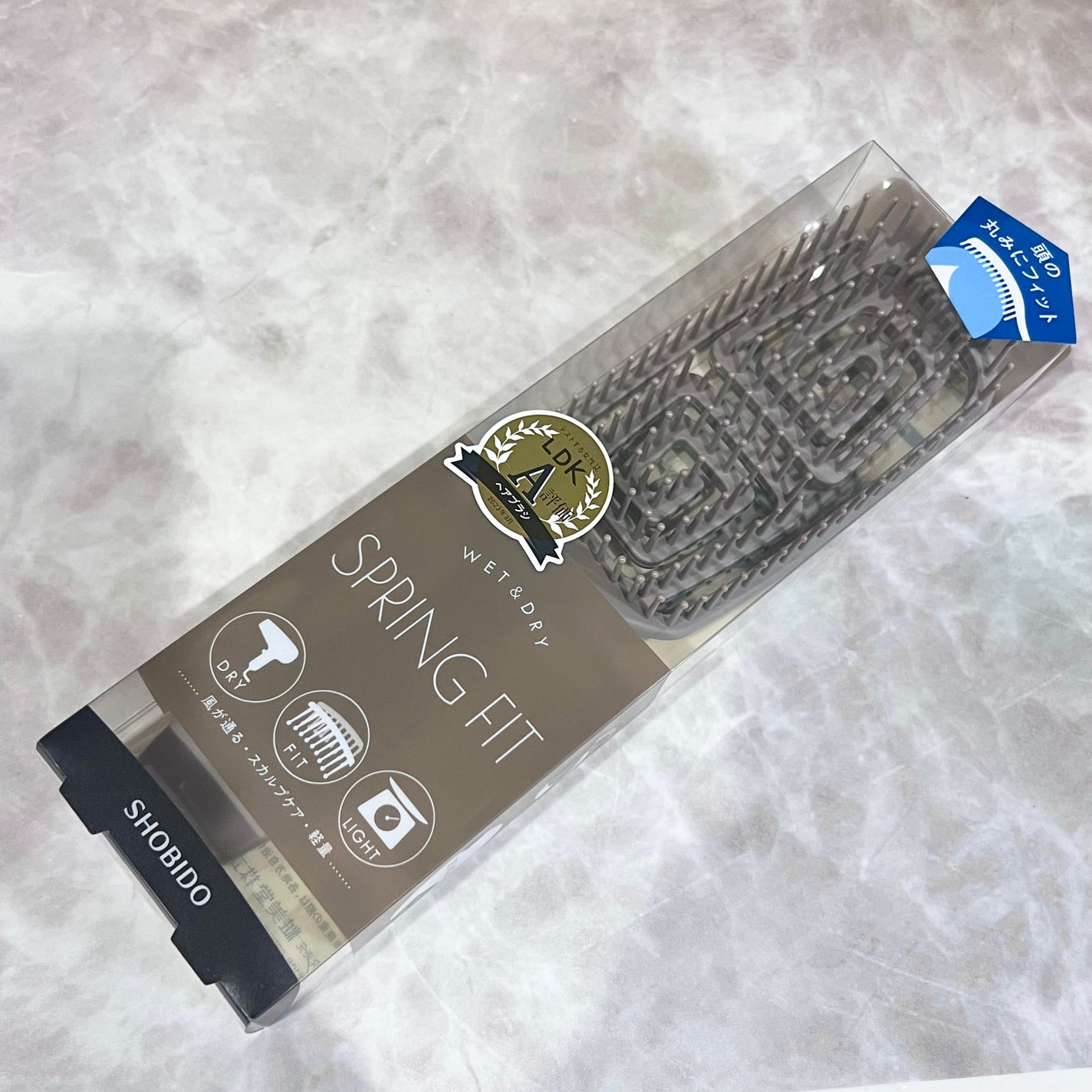 スプリングフィットブラシ/SHOBIDO/ヘアブラシを使ったクチコミ(1枚目)