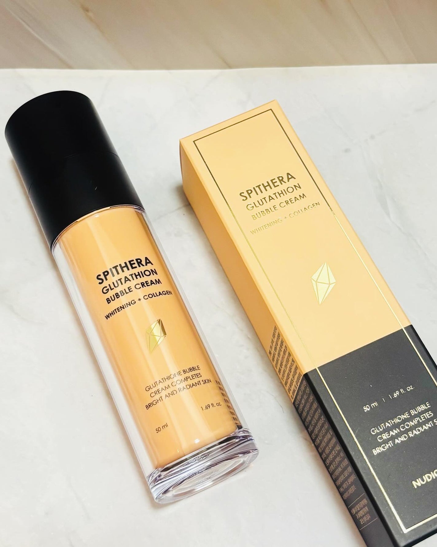スピテラグルタチオンバブルクリーム/NUDIQUE/フェイスクリームを使ったクチコミ(7枚目)