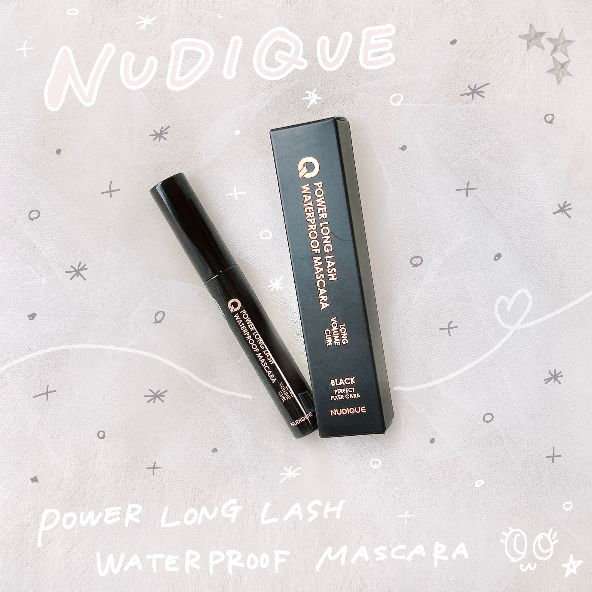 パワーロングラッシュウォータープルーフマスカラ/NUDIQUE/マスカラを使ったクチコミ（1枚目）