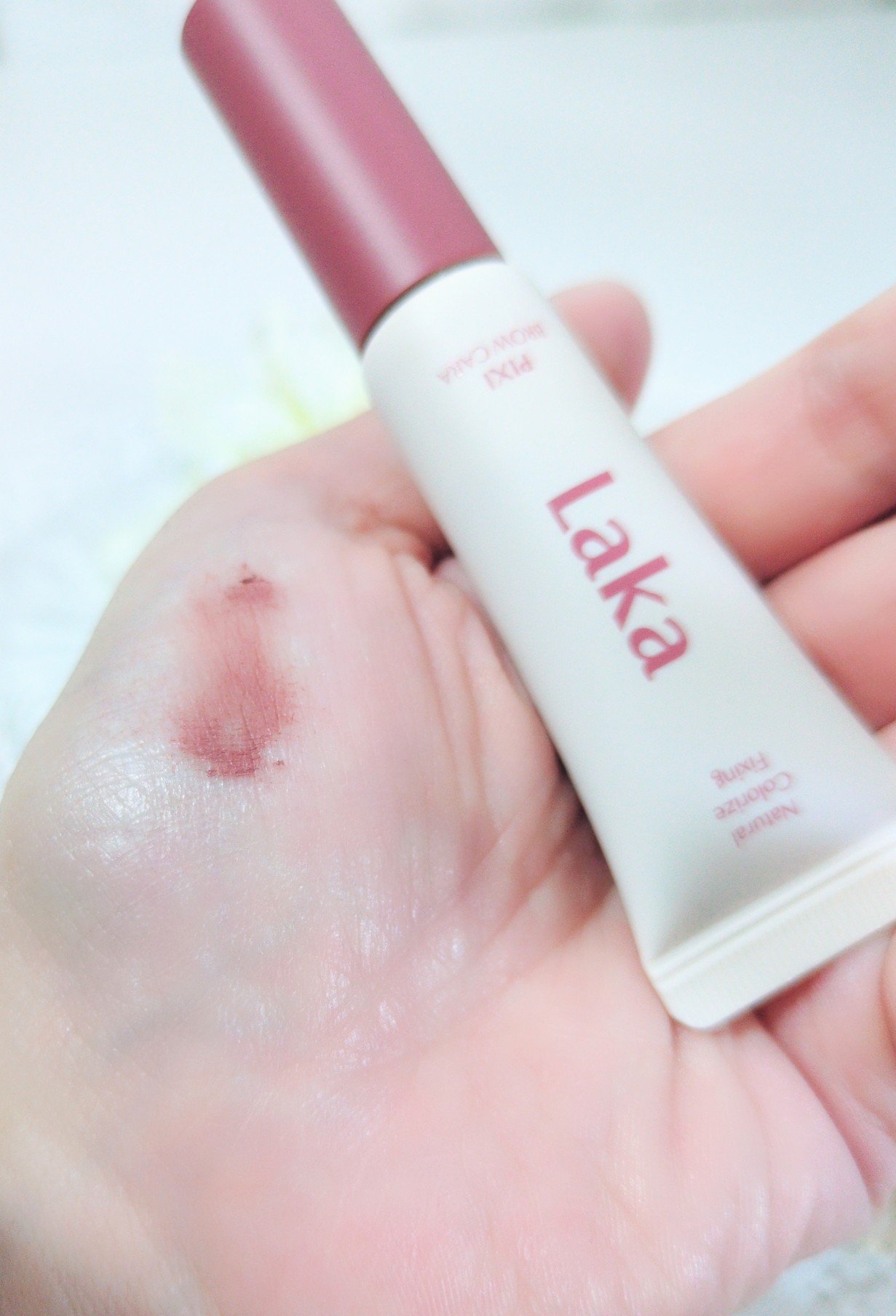 ラカ ピクシーブロウカラ/Laka/眉マスカラを使ったクチコミ（3枚目）