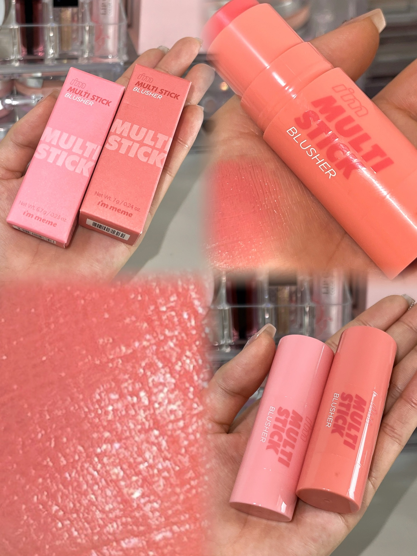 アイムマルチスティックブラッシャー/i’m meme/ジェル・クリームチークを使ったクチコミ（2枚目）