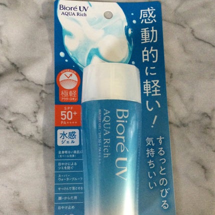 ビオレ ビオレUV アクアリッチ ウォータリージェルのクチコミ「軽くて伸びやか!✨白くならない日焼け止め✨ビオレUV アクアリッチ ウォータリージェル✨
✼.....」(1枚目)