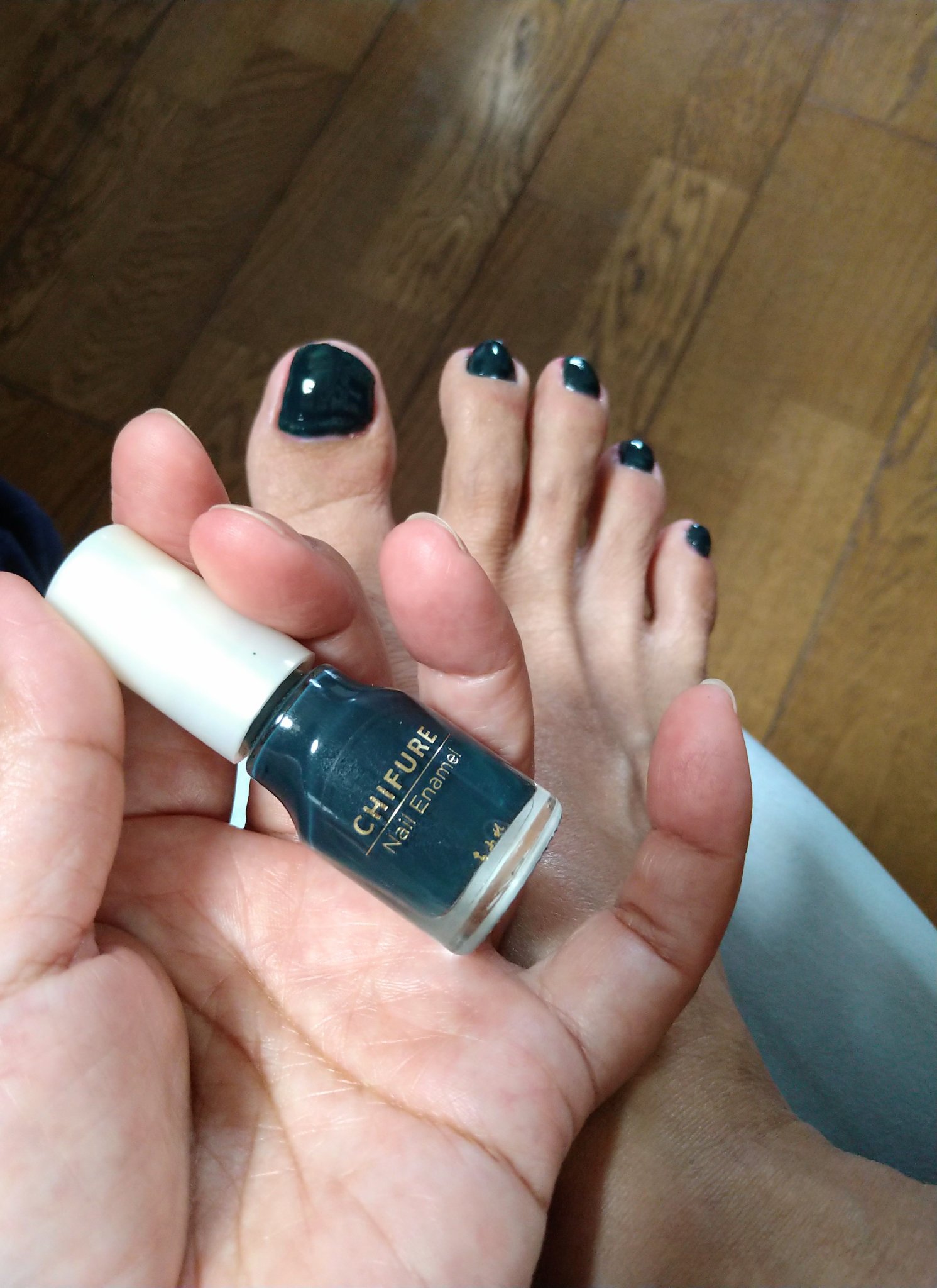 ネイル エナメル 872 グリーン系/ちふれ/マニキュアを使ったクチコミ（1枚目）