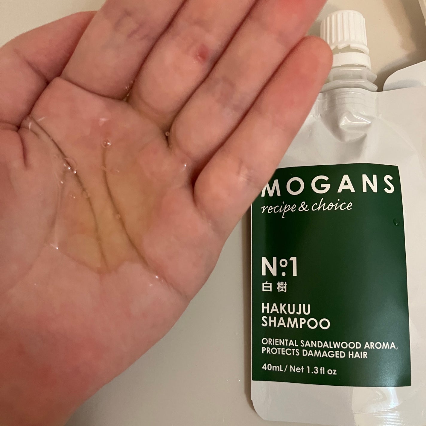 ノンシリコン アミノ酸 シャンプー/コンディショナー白樹(はくじゅ)/MOGANS/市販シャンプーを使ったクチコミ(3枚目)