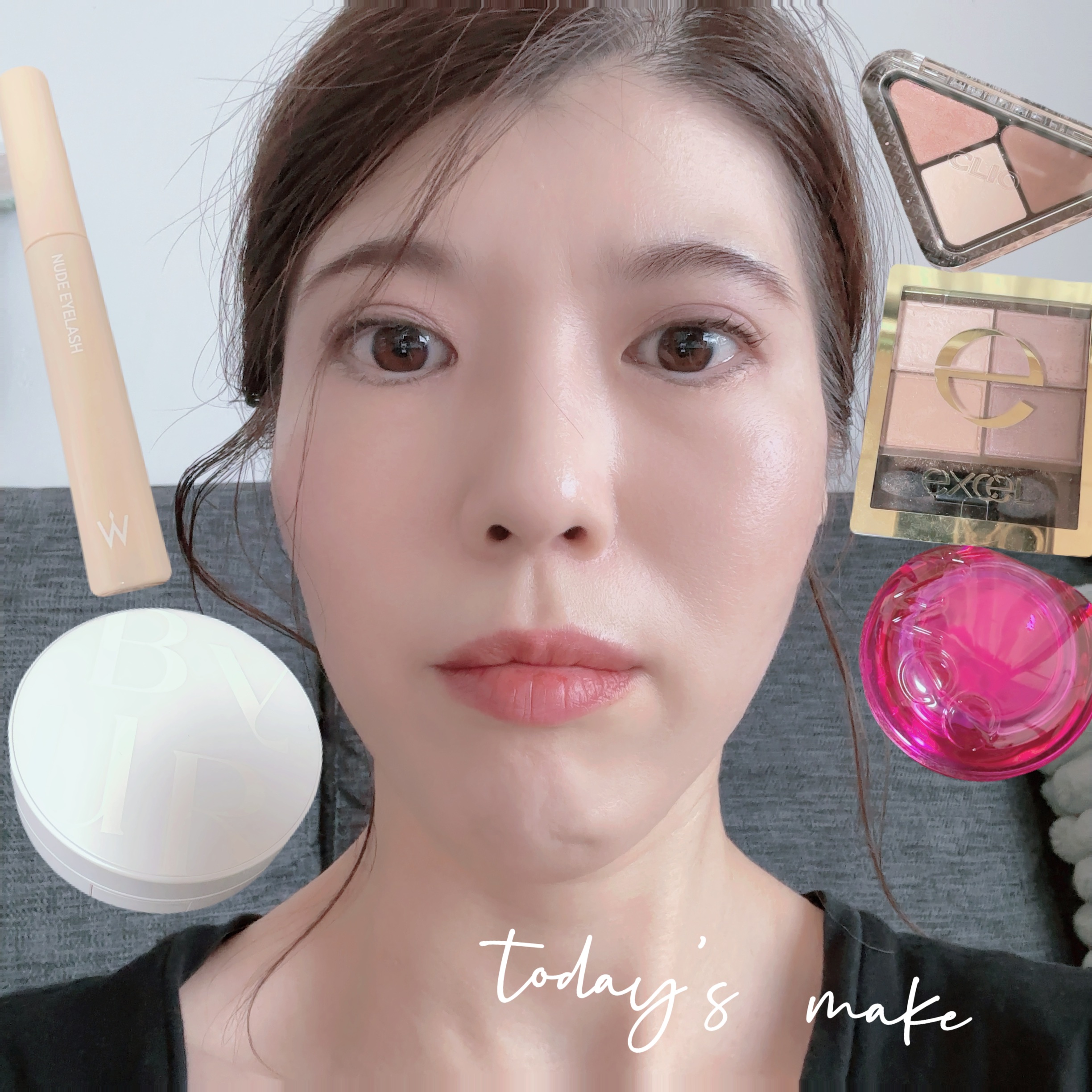 【今日のメイク】



全顔失礼いたします💦

お気に入りのセットでメイクして気分が上がったので晒します。

特にアイメイクをエクセルのスキニーリッチシャドウSR14クラッシィブラウンとCLIOの
エッセンシャル シャドウ タップ03MA