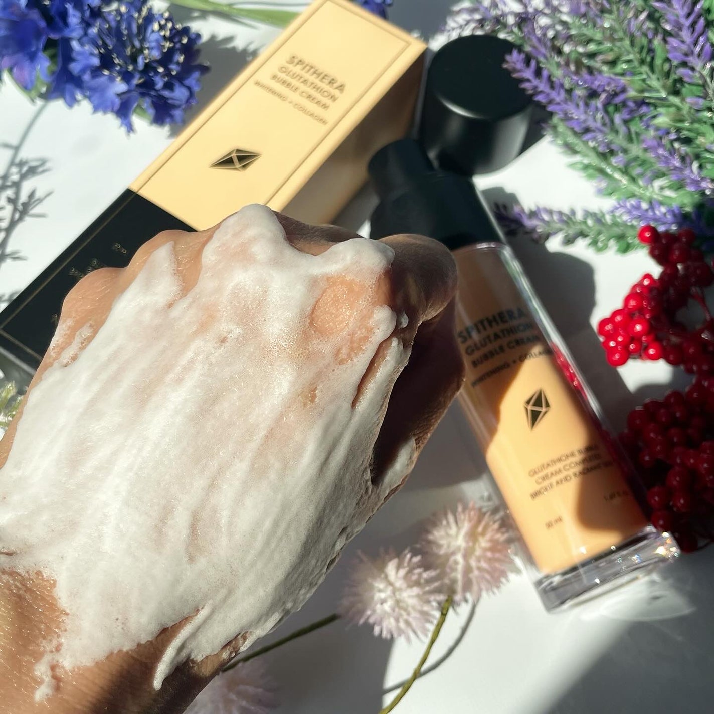 スピテラグルタチオンバブルクリーム/NUDIQUE/フェイスクリームを使ったクチコミ(5枚目)