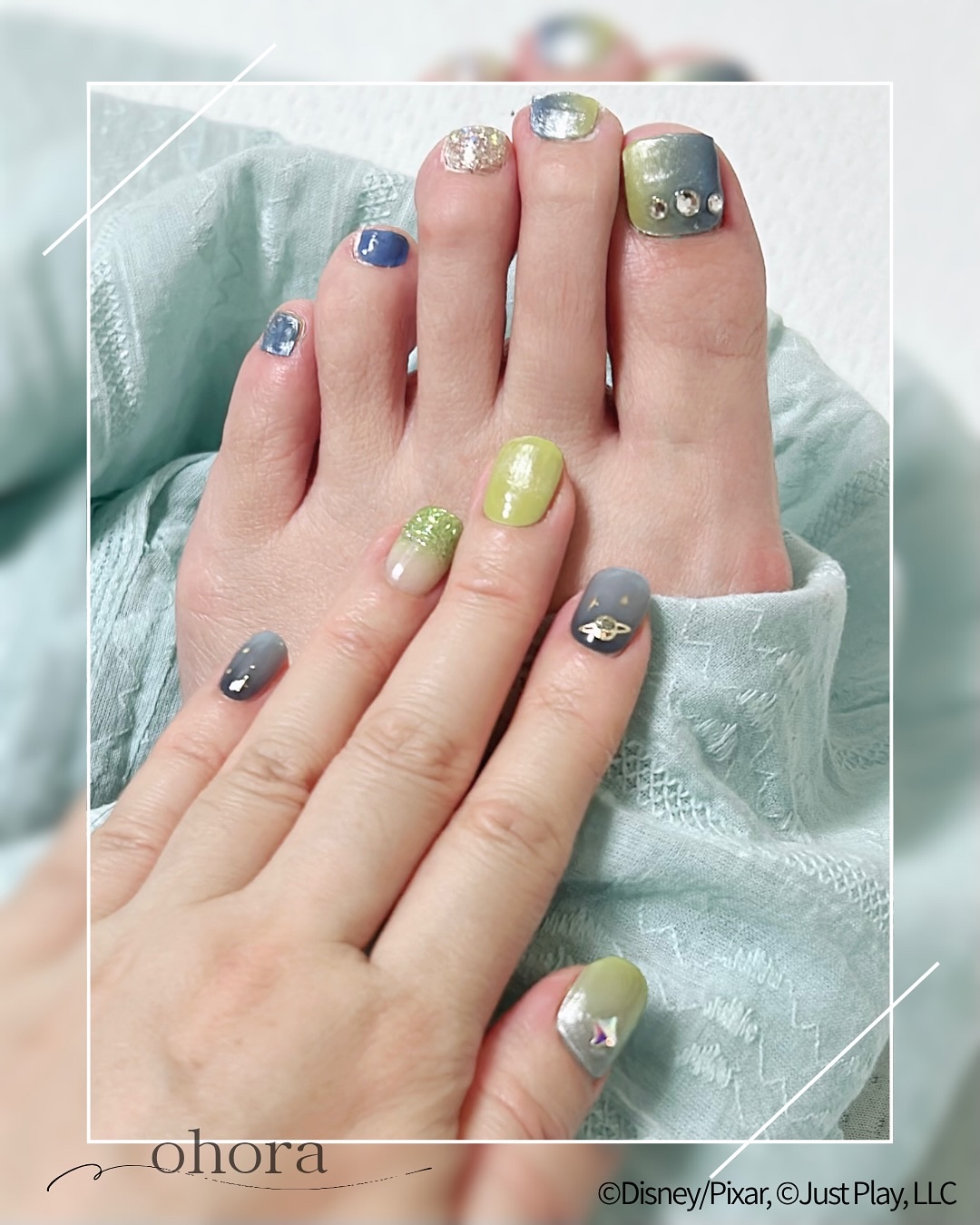 ハンド＆ペディキュアセット Disney collection/ohora/ネイルシールを使ったクチコミ（3枚目）