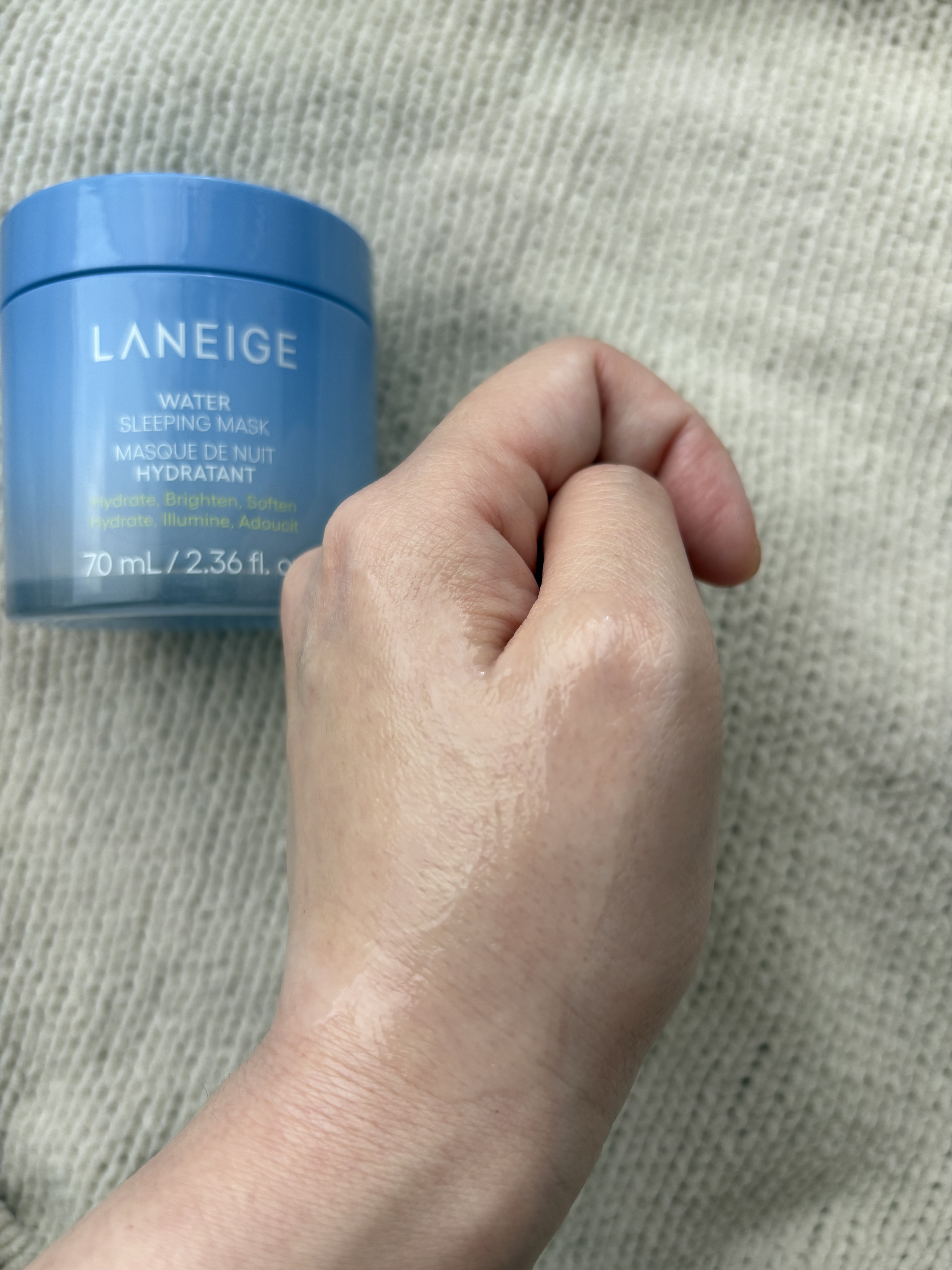 ウォータースリーピングマスク N/LANEIGE/フェイスクリームを使ったクチコミ（3枚目）