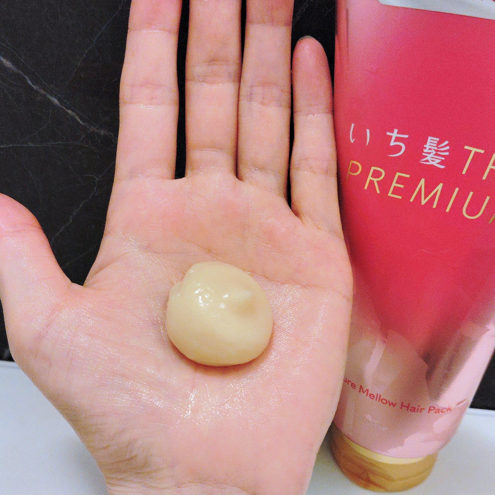 いち髪THE PREMIUMモイスチャーメロウヘアパック/いち髪/ヘアマスク・ヘアパックを使ったクチコミ（2枚目）