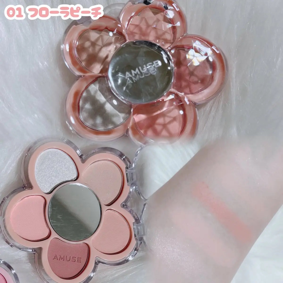 フローラアイパレット/AMUSE/アイシャドウを使ったクチコミ（2枚目）