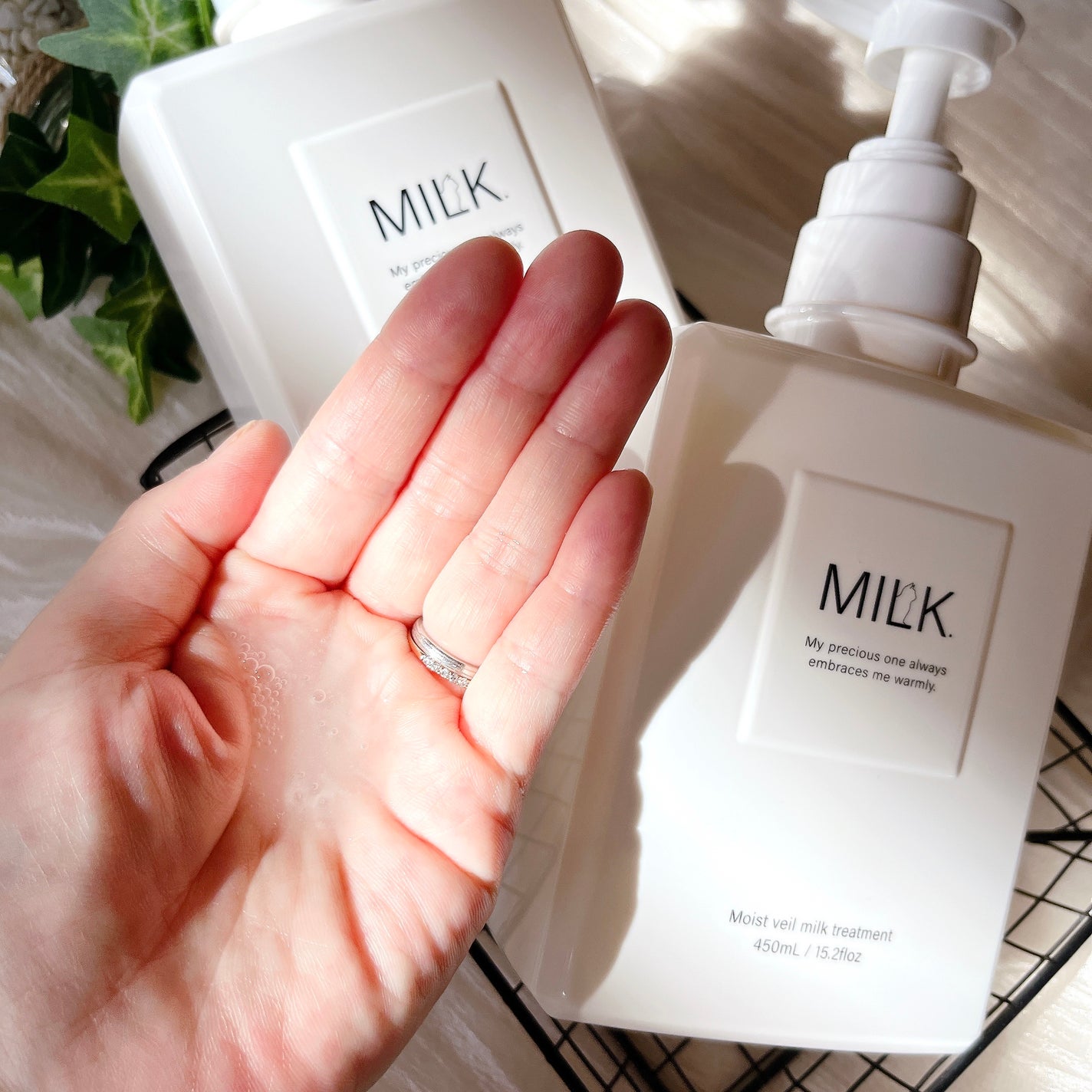 モイストヴェール シャンプー/トリートメント<無香料>/MILK./市販シャンプーを使ったクチコミ(3枚目)