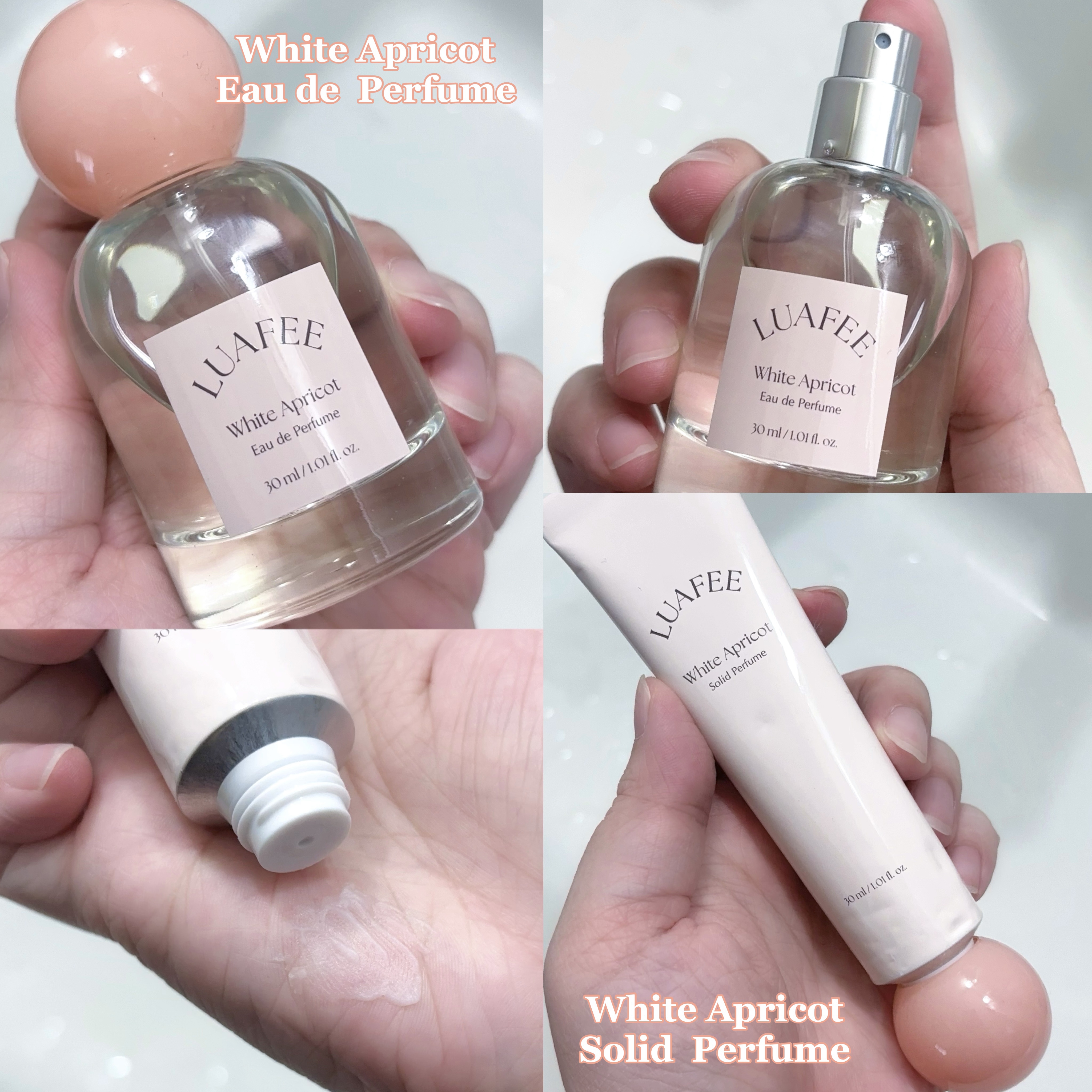 ソリッド パフューム ホワイトアプリコット/LUAFEE/練り香水を使ったクチコミ（2枚目）
