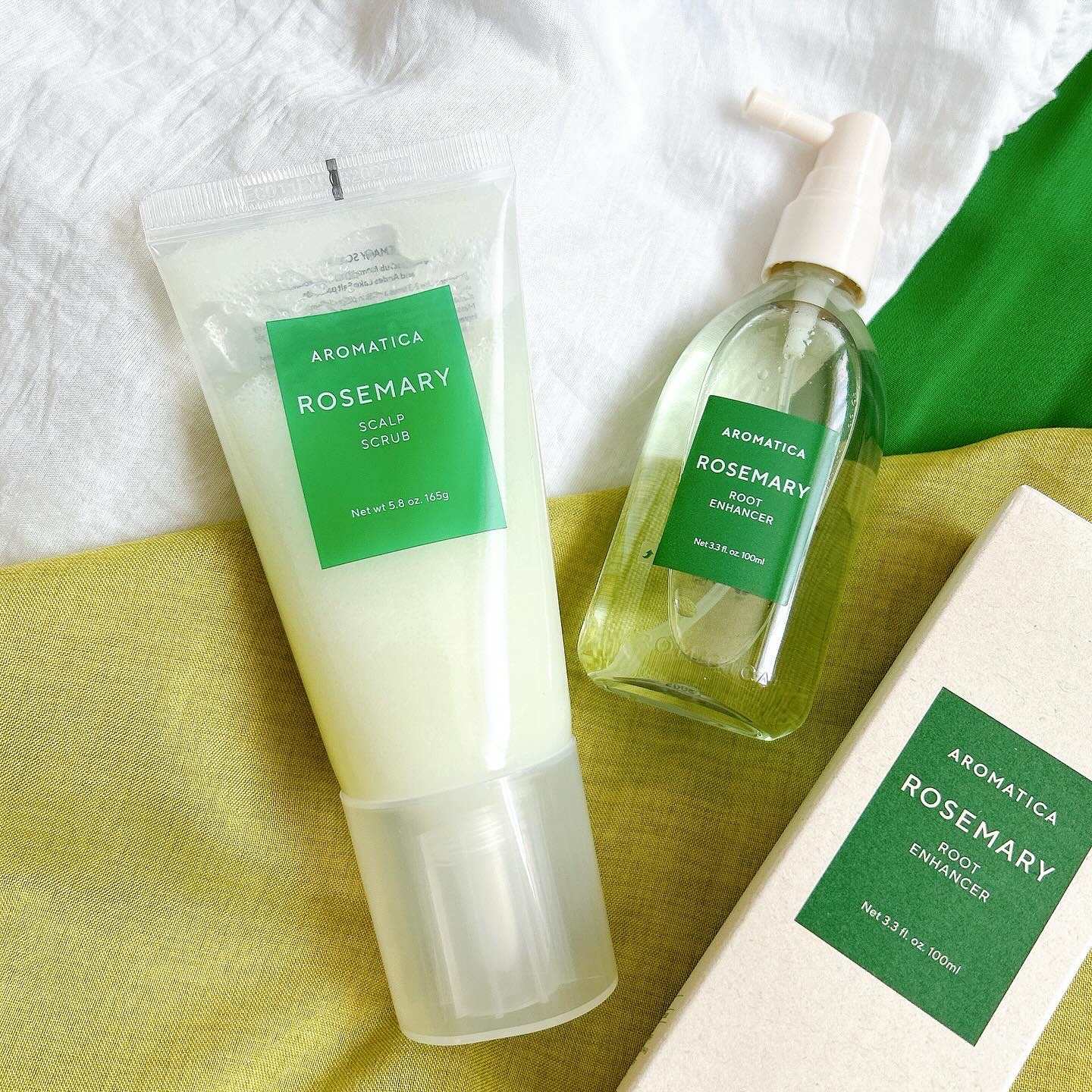 ローズマリー スカルプ スクラブ/AROMATICA/ヘッドスクラブを使ったクチコミ（1枚目）