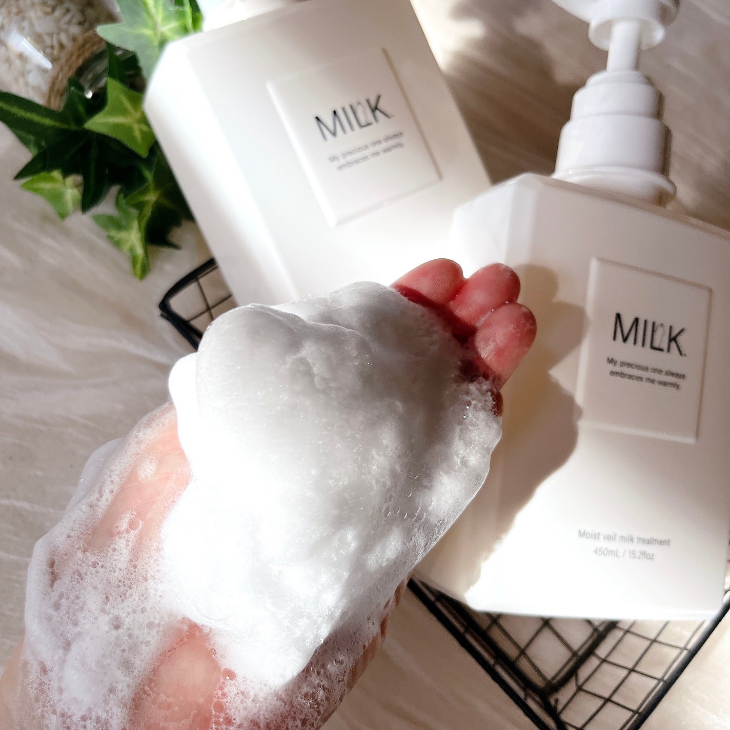 モイストヴェール シャンプー/トリートメント<無香料>/MILK./市販シャンプーを使ったクチコミ(4枚目)