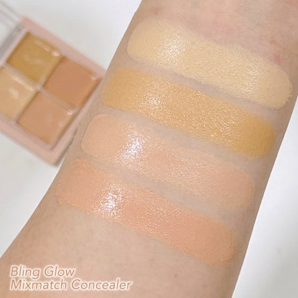 ミックスマッチコンシーラー/BLING GLOW/パレットコンシーラーを使ったクチコミ(4枚目)