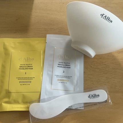 WHITE TRUFFLE SERUM & CREAM MODELING MASK/ダルバ/その他スキンケアを使ったクチコミ(1枚目)