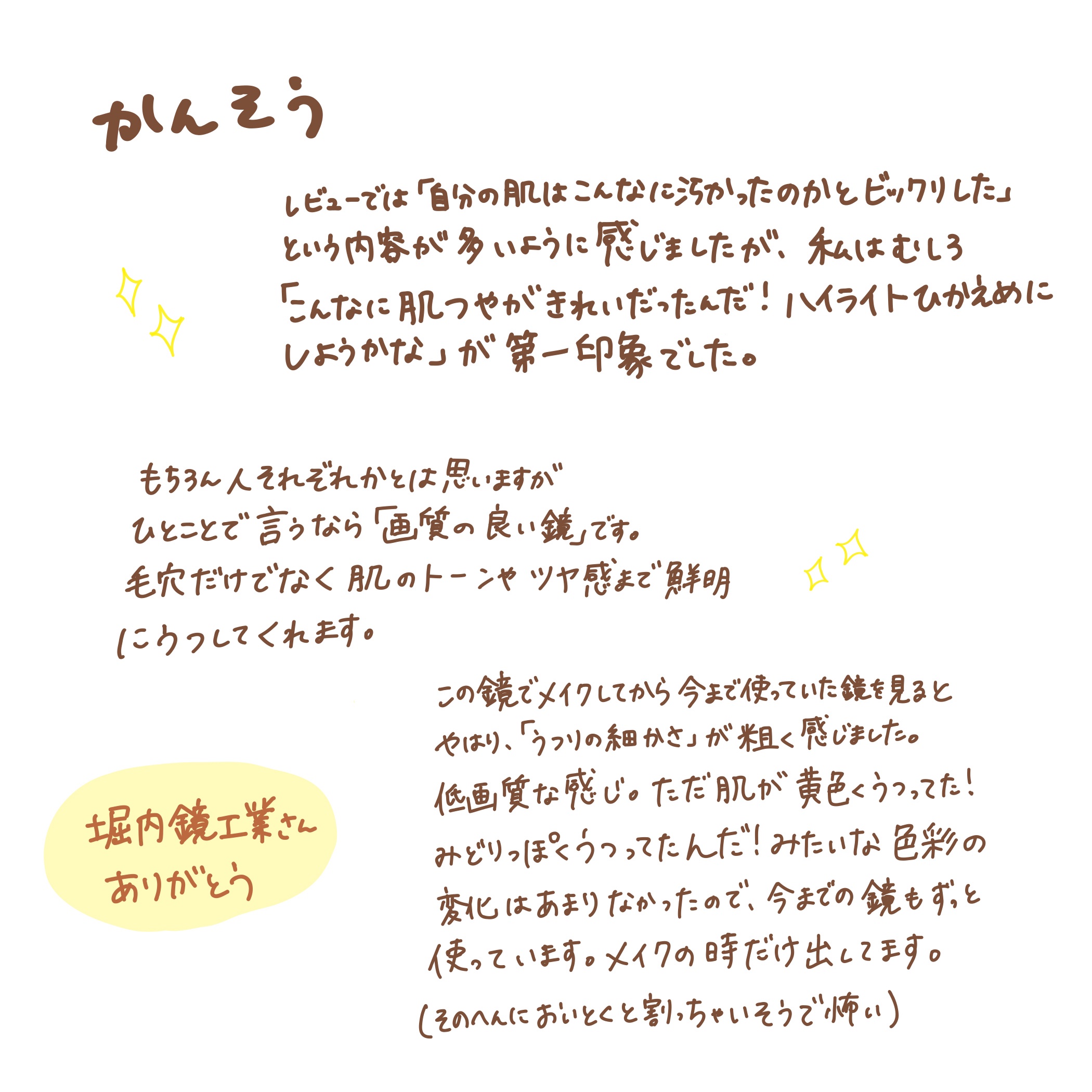 ナピュア　プロモデル折立ミラー（小・中・大・特大）/堀内鏡工業/その他化粧小物を使ったクチコミ（3枚目）