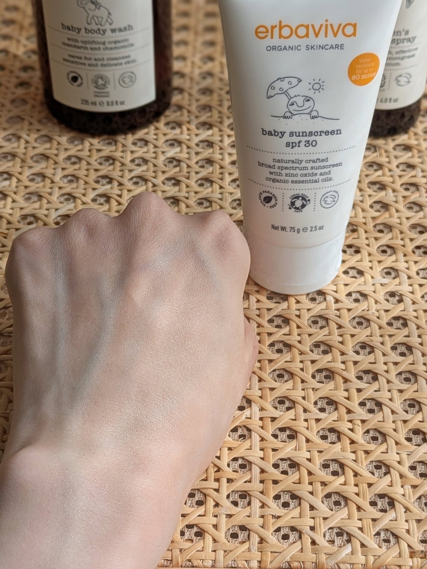 ベビー サンスクリーン/エルバビーバ/日焼け止め・UVケアを使ったクチコミ(3枚目)