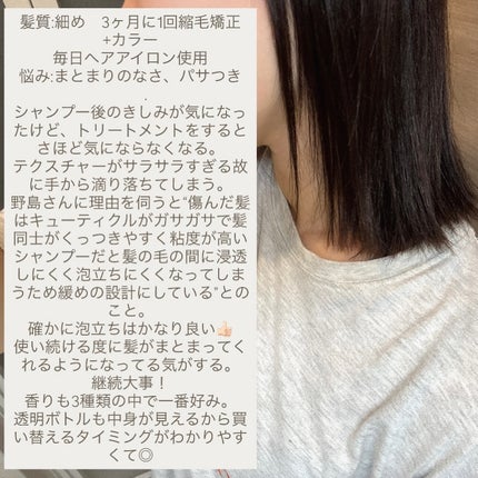 バランスエフェクトシャンプー/トリートメント/スリーク by サラサロン/市販シャンプーを使ったクチコミ(2枚目)